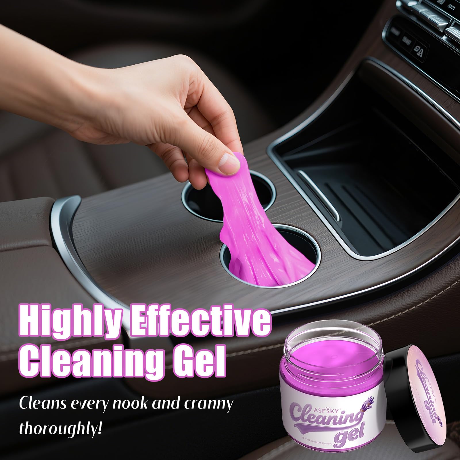 Car Cleaning Gel Cleaning Putty Universal Cleaning Gel Lavender