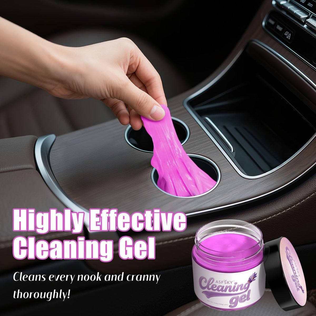 Car Cleaning Gel Cleaning Putty Universal Cleaning Gel Lavender