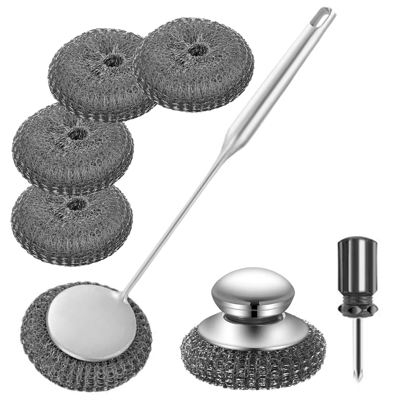 Stainless Steel Wool Metal Wire Scrubber Sponge Scouring Pads