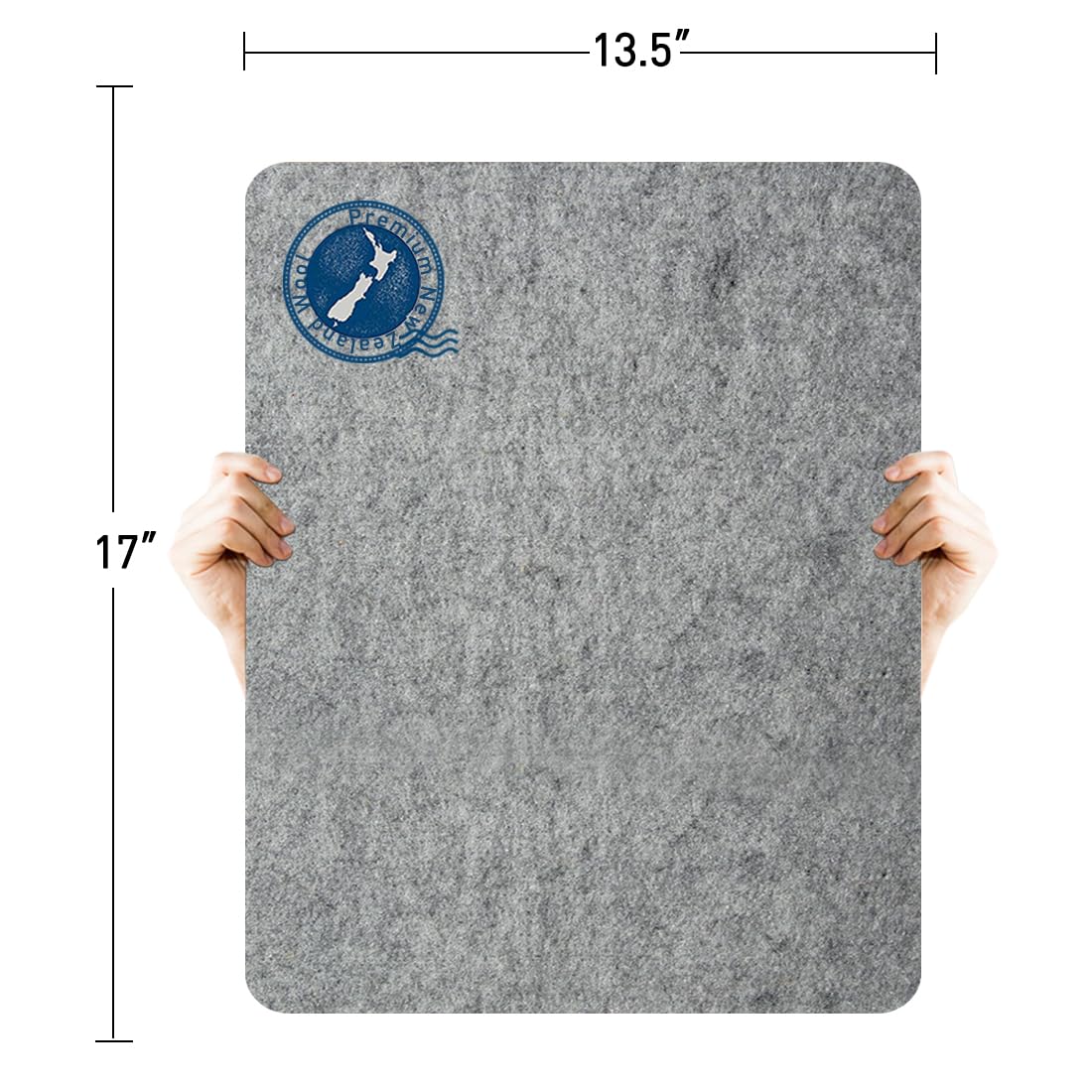 17" x 13.5" Wool Pressing Mat 100% New Zealand Felted Wool Ironing Mat Pad Blanket for Quilter