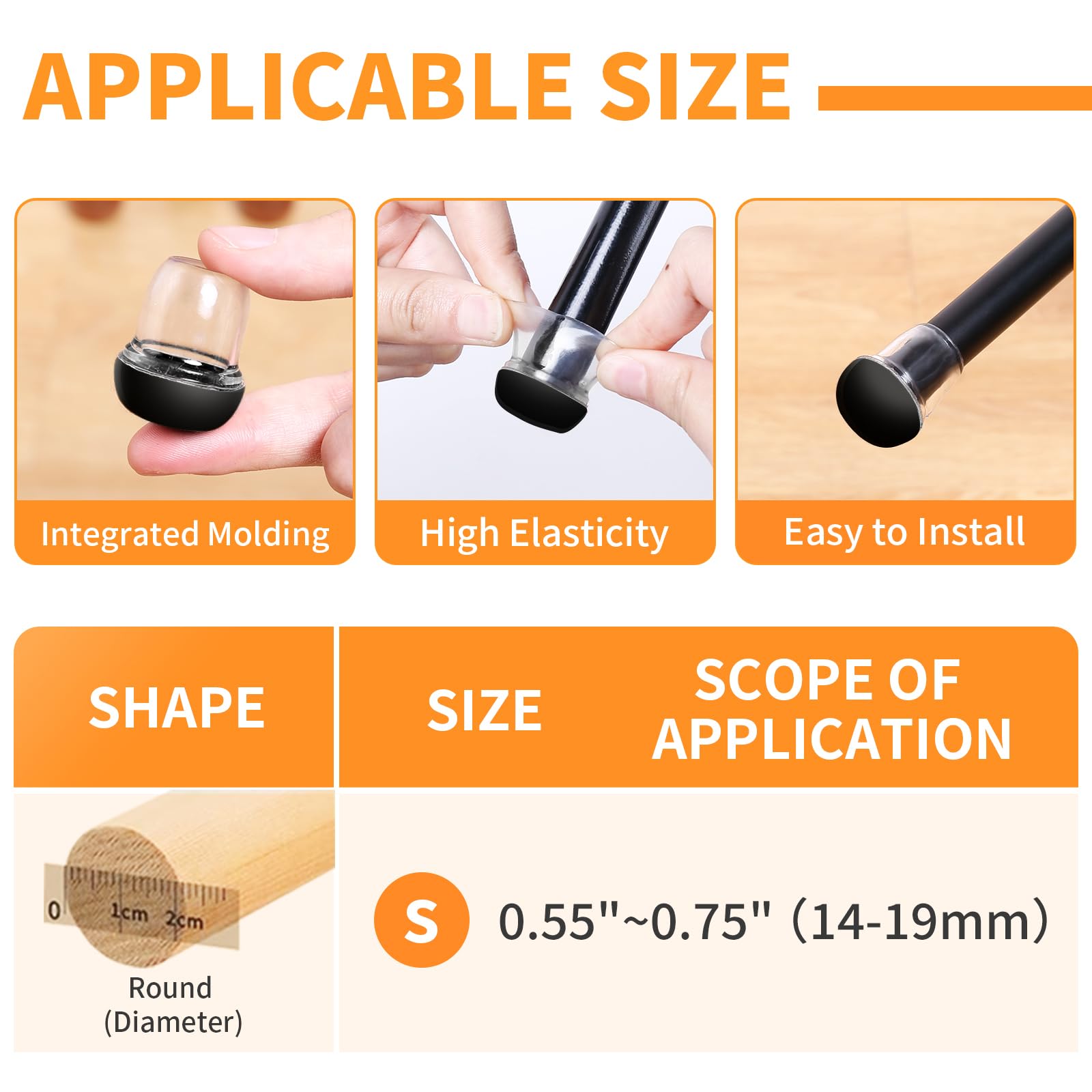 Chair Sliders for Carpet (24 Count)