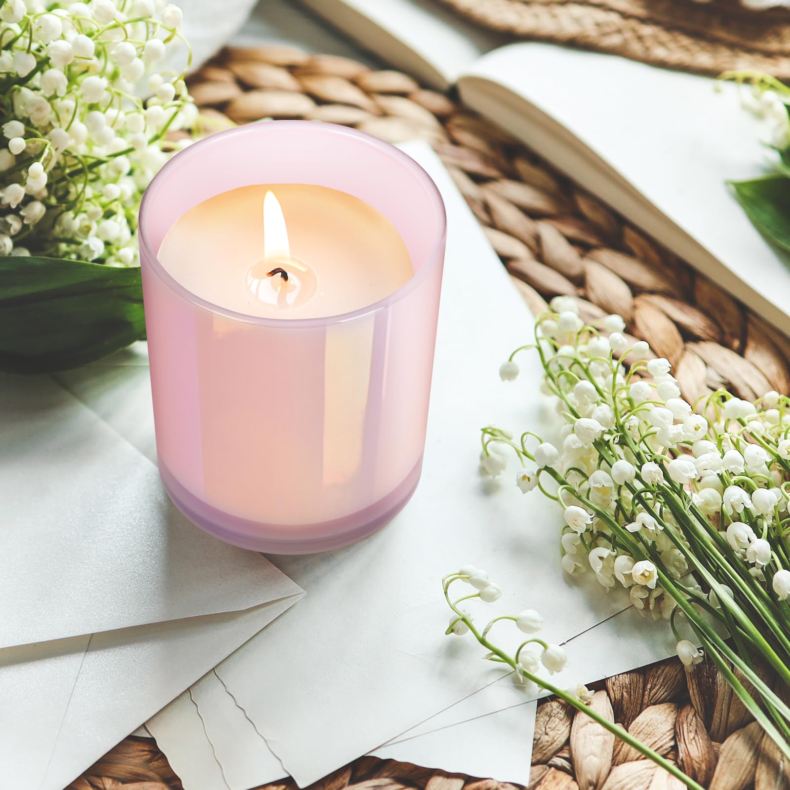 Thick Candle Jars for Making Candles 12 Pcs (12 Count)