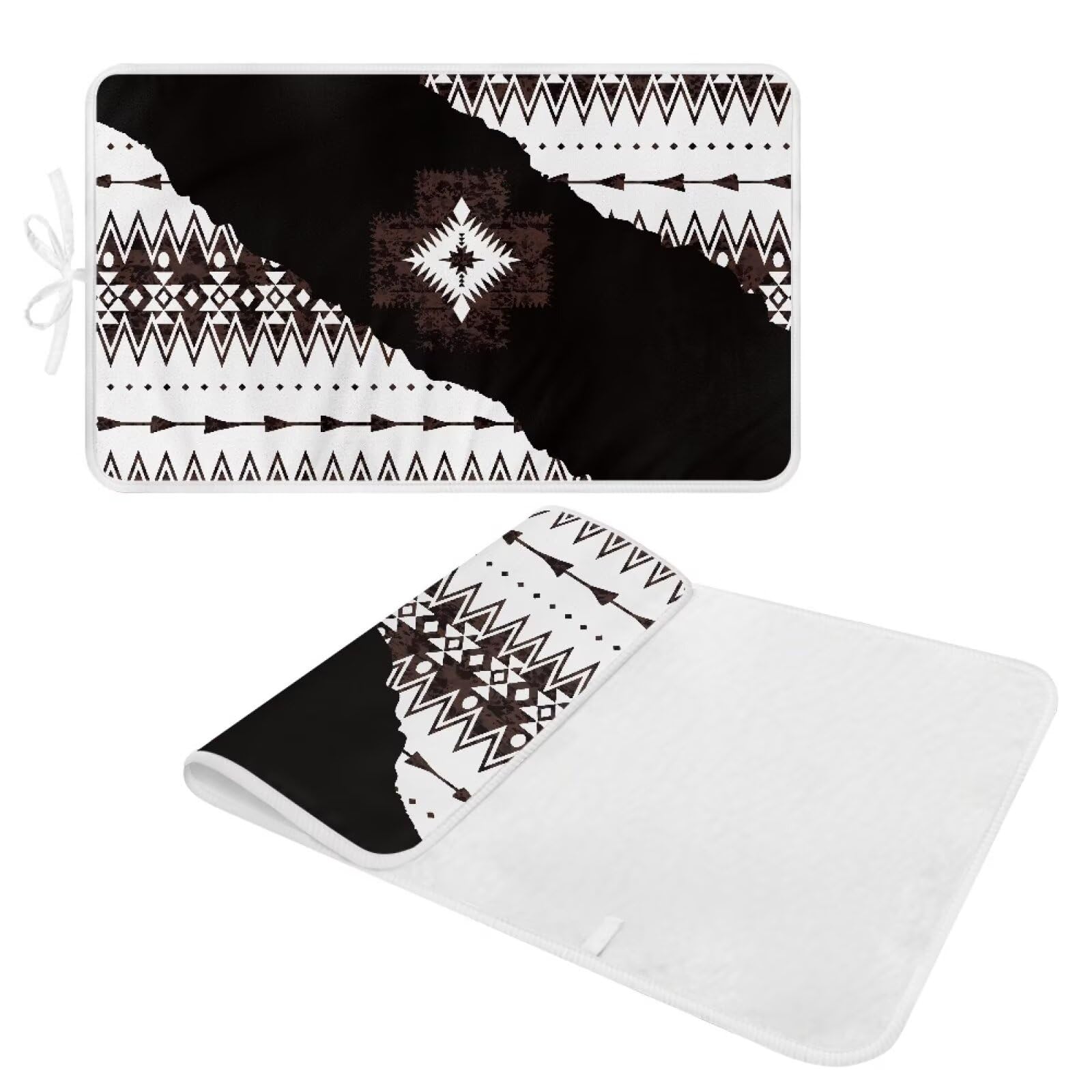 Aztec Print Ironing Mat Portable Ironing Pad Blanket for Table Top Heat Resistance Foldable Lightweight 32 x 16 Inch Small Ironing Pads for Washer