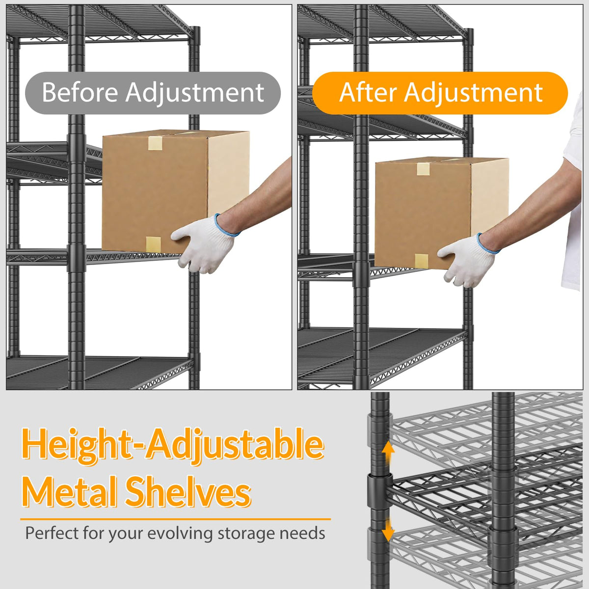 Storage Shelves with Wheels