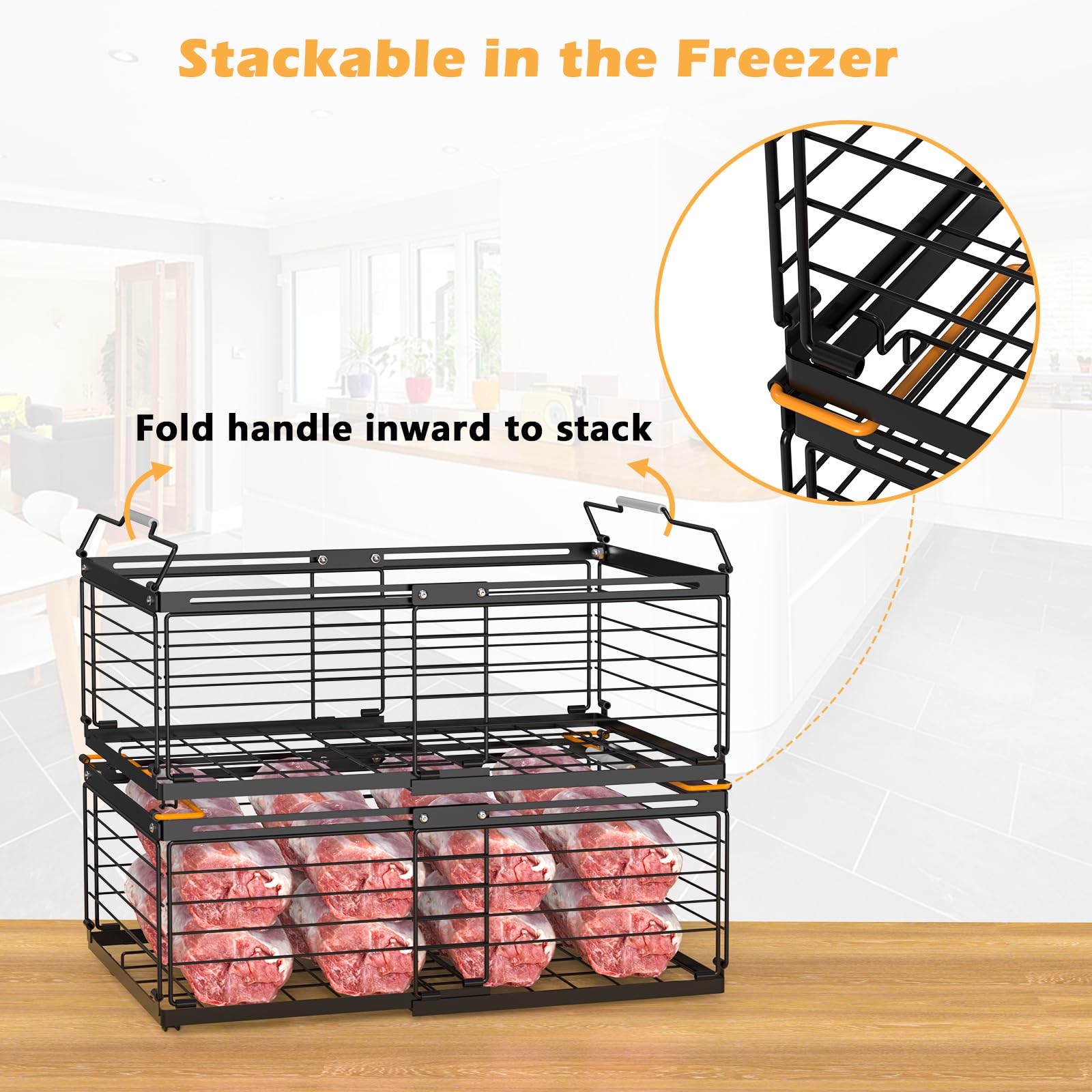 Expandable Chest Freezer Organizer (3 Count)