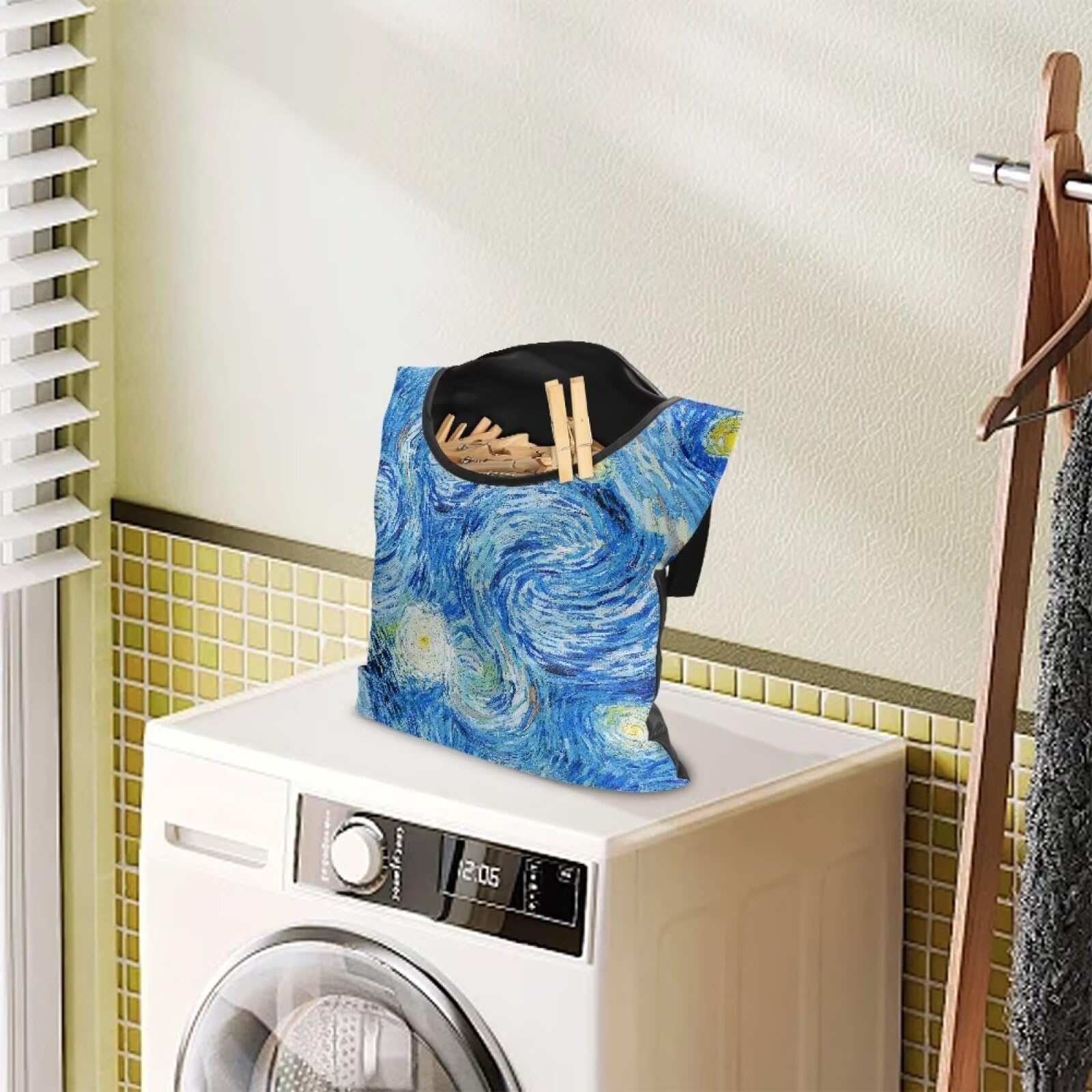 Clothes Pin Bag Clothespin Storage 14.5x12in