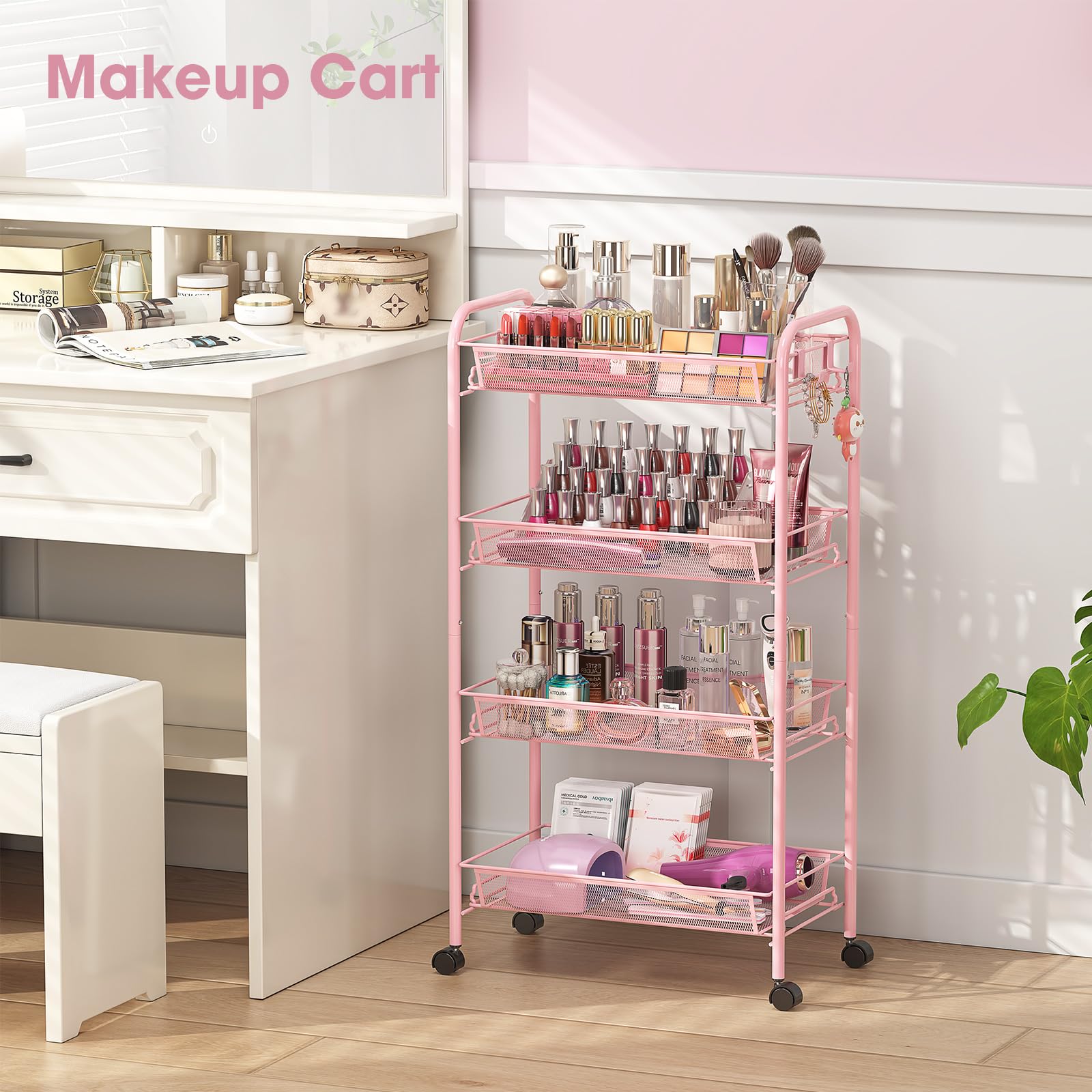 4 Tier Rolling Cart