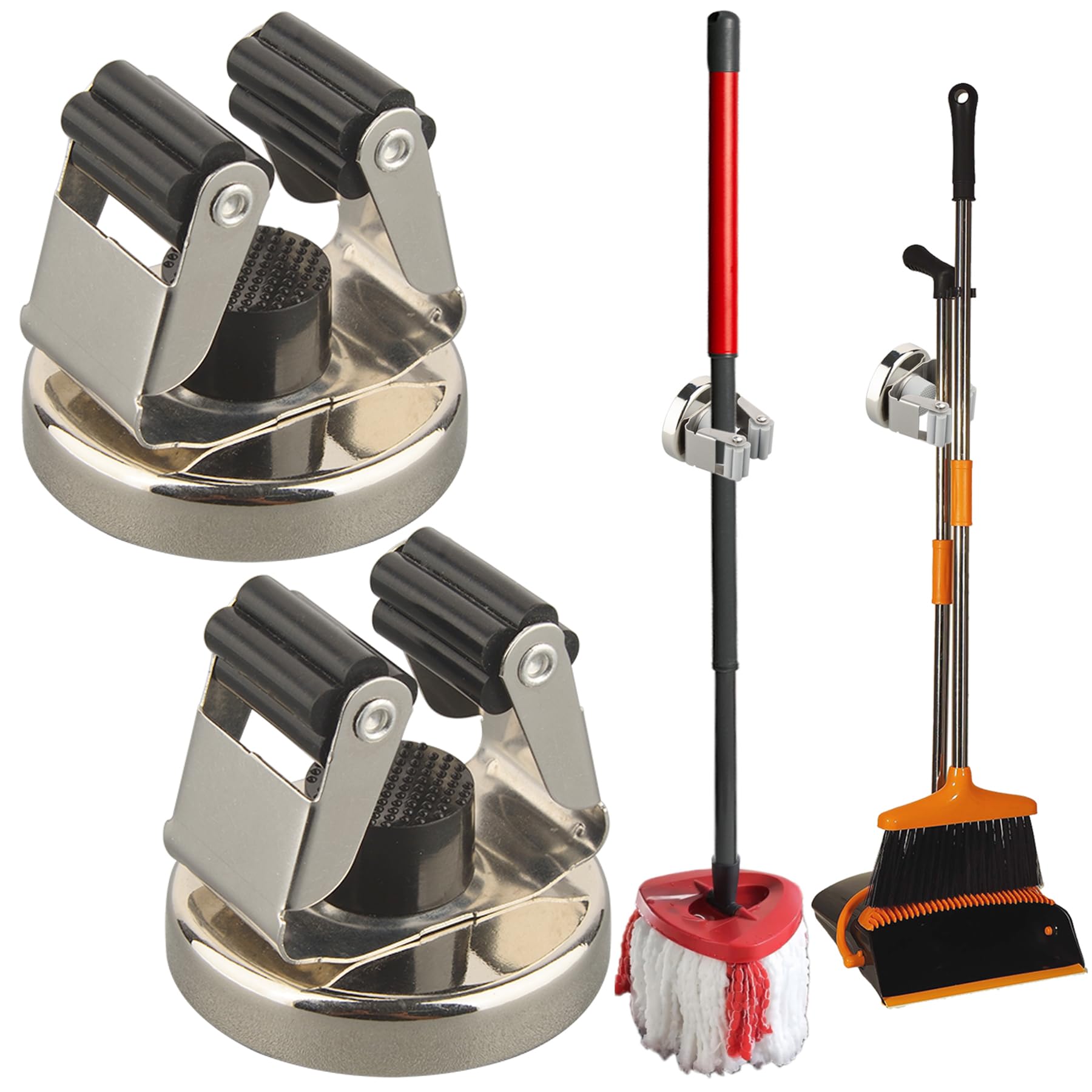 Magnetic Broom Holder (2 Count)
