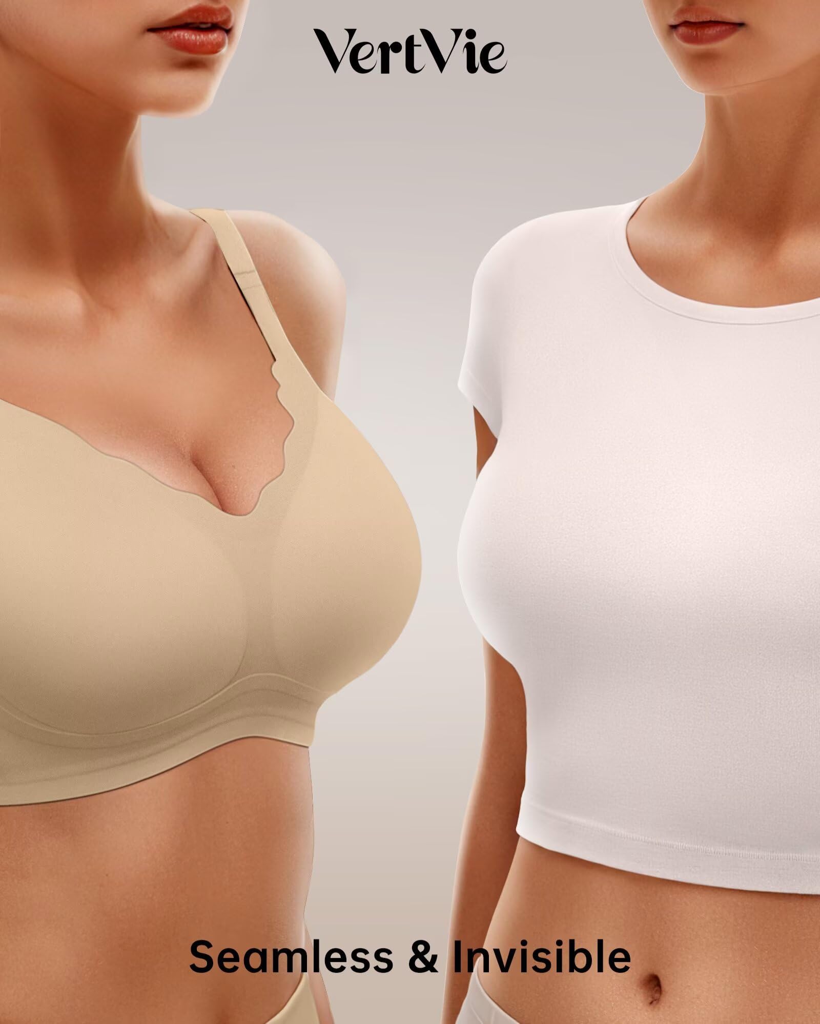 Seamless Jelly Bra No Underwire Supportive Bralette