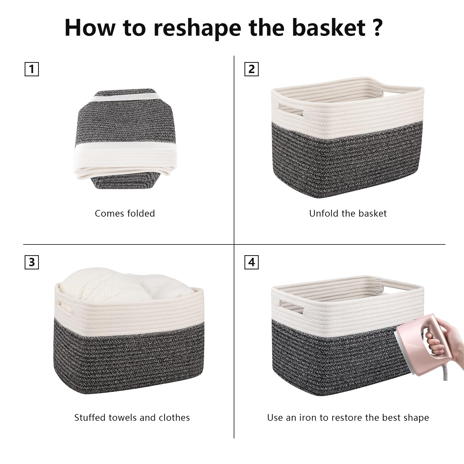 4 Pack Storage Basket (4 Count)