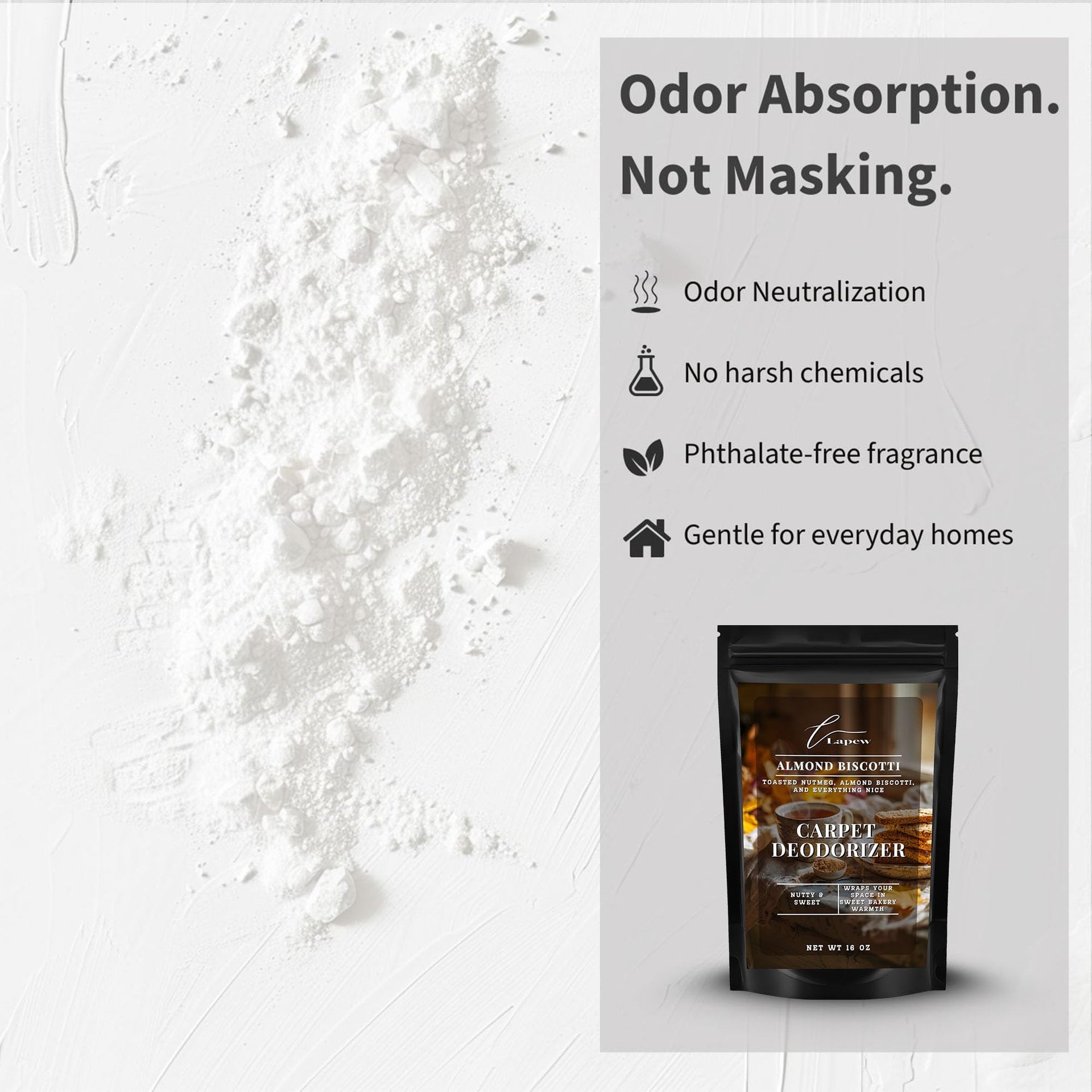 Almond Biscotti Carpet Deodorizer Powder (16 Ounce)