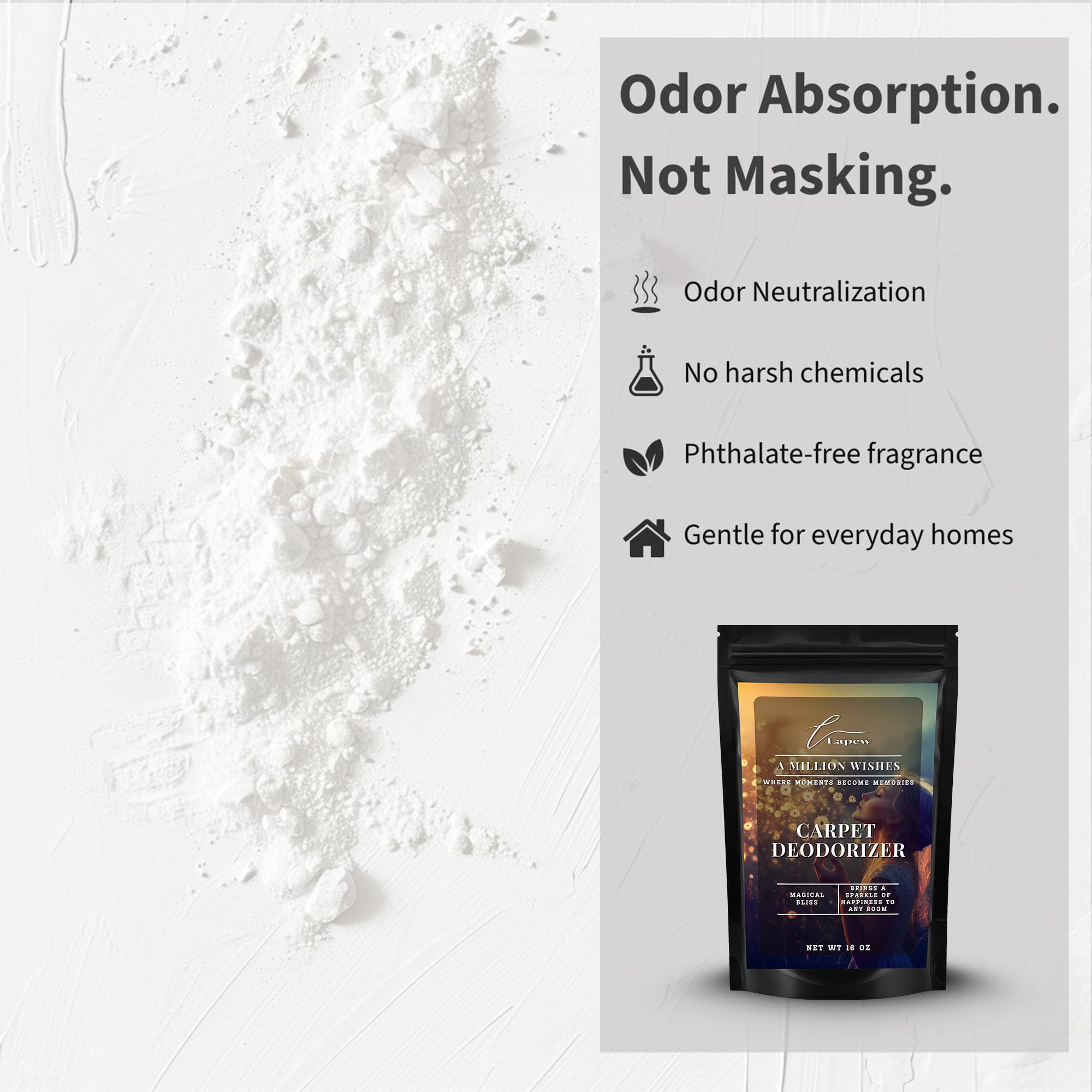 A Million Wishes Carpet Deodorizer Powder (16 Ounce)