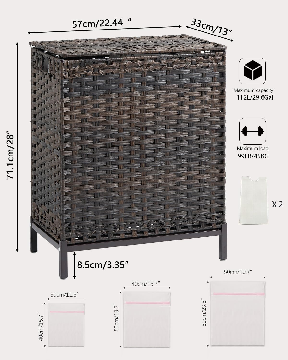 Laundry Hamper with Lid