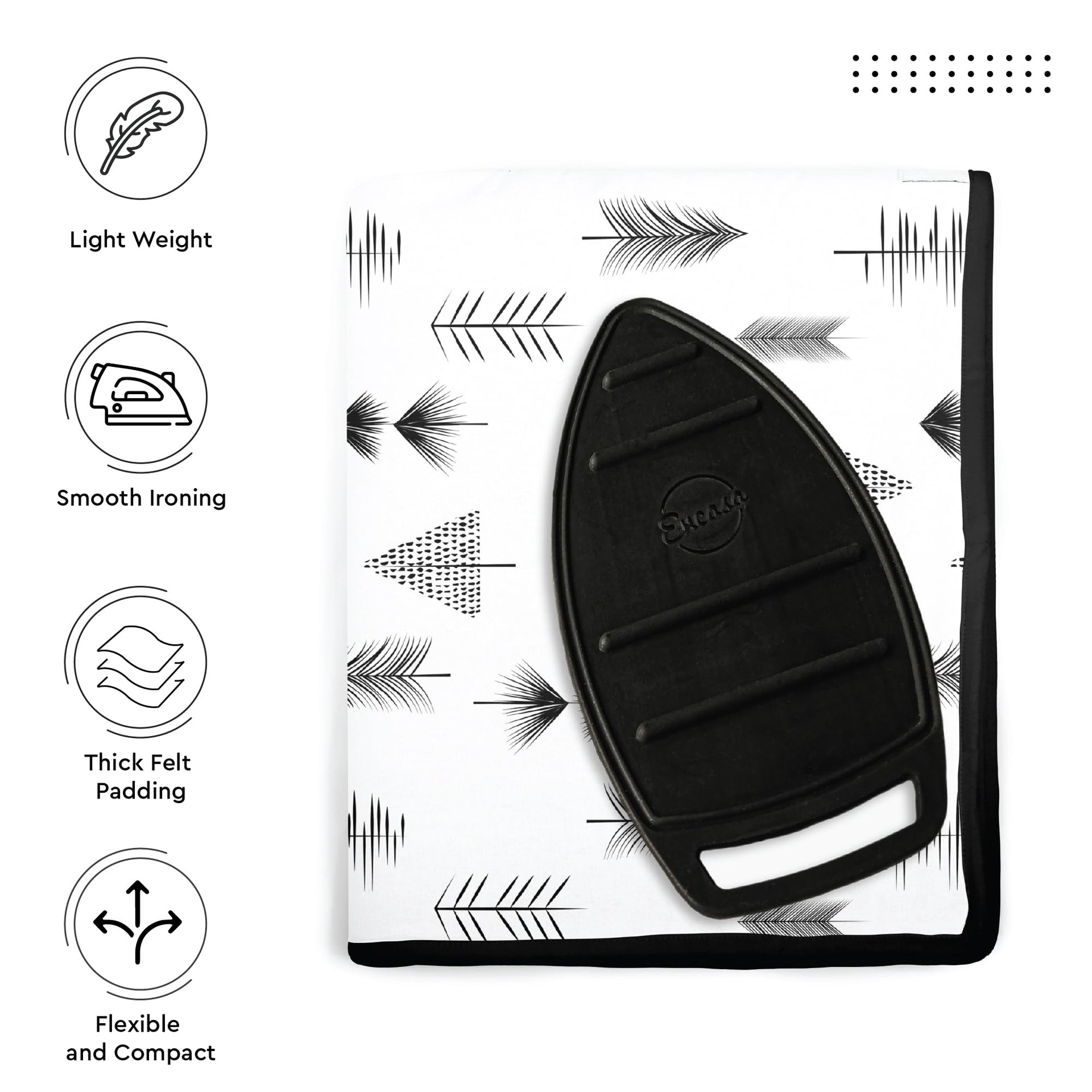 Ironing Mat Heat Resistant Pad 48"x28" Black Arrow