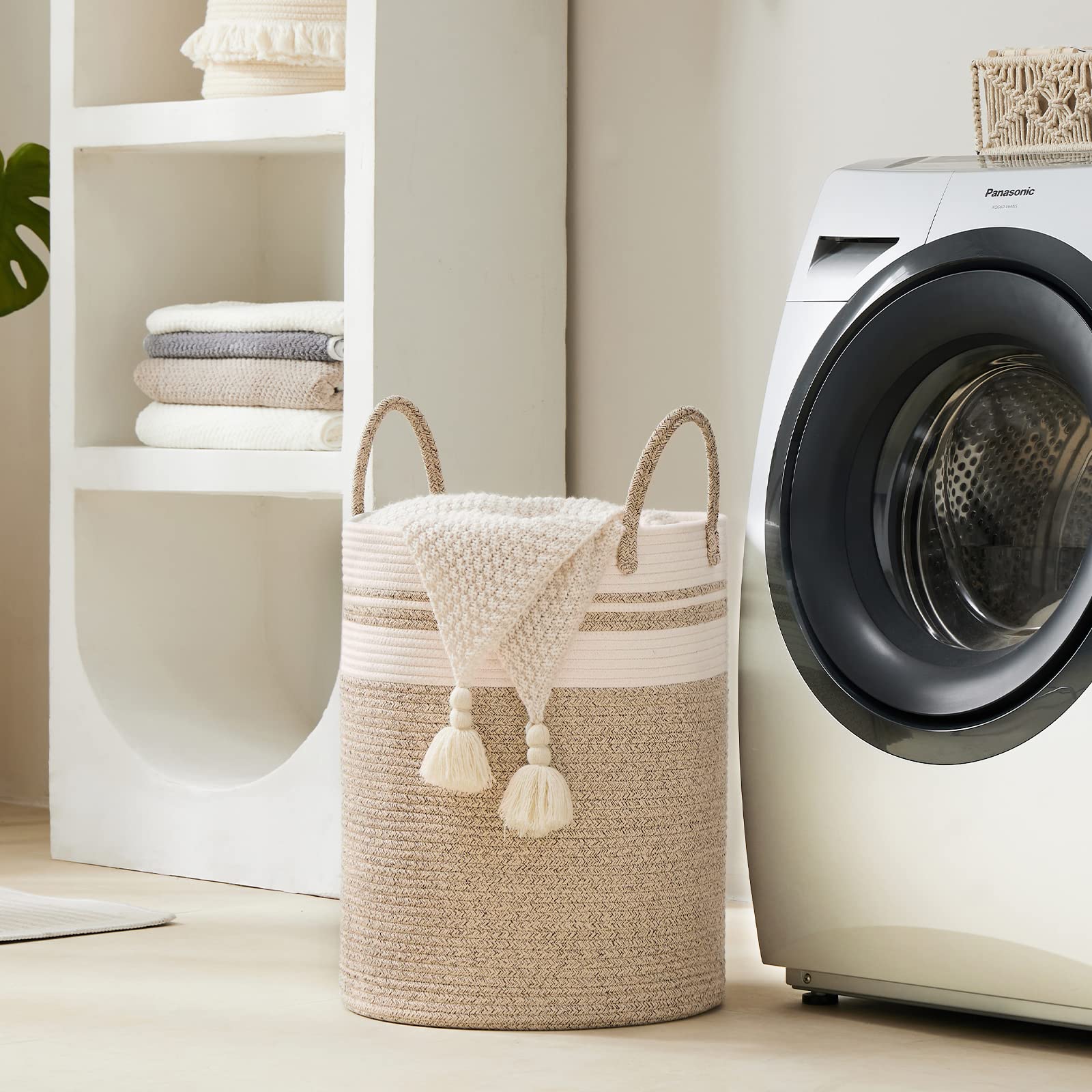 Woven Laundry Hamper Basket