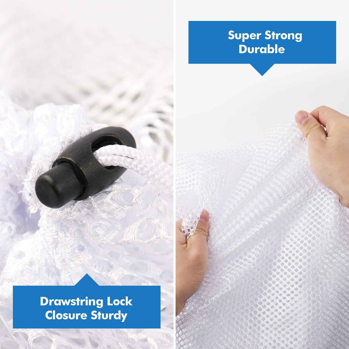 3 Pack XXL Mesh Laundry Bags for Delicates (3 Count)