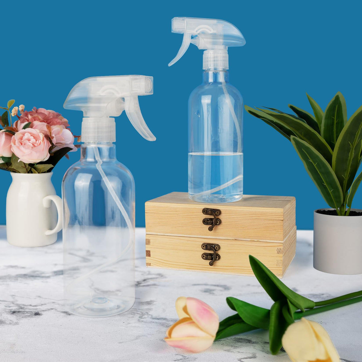 2 Pack Spray Bottles for Cleaning 16.9 oz