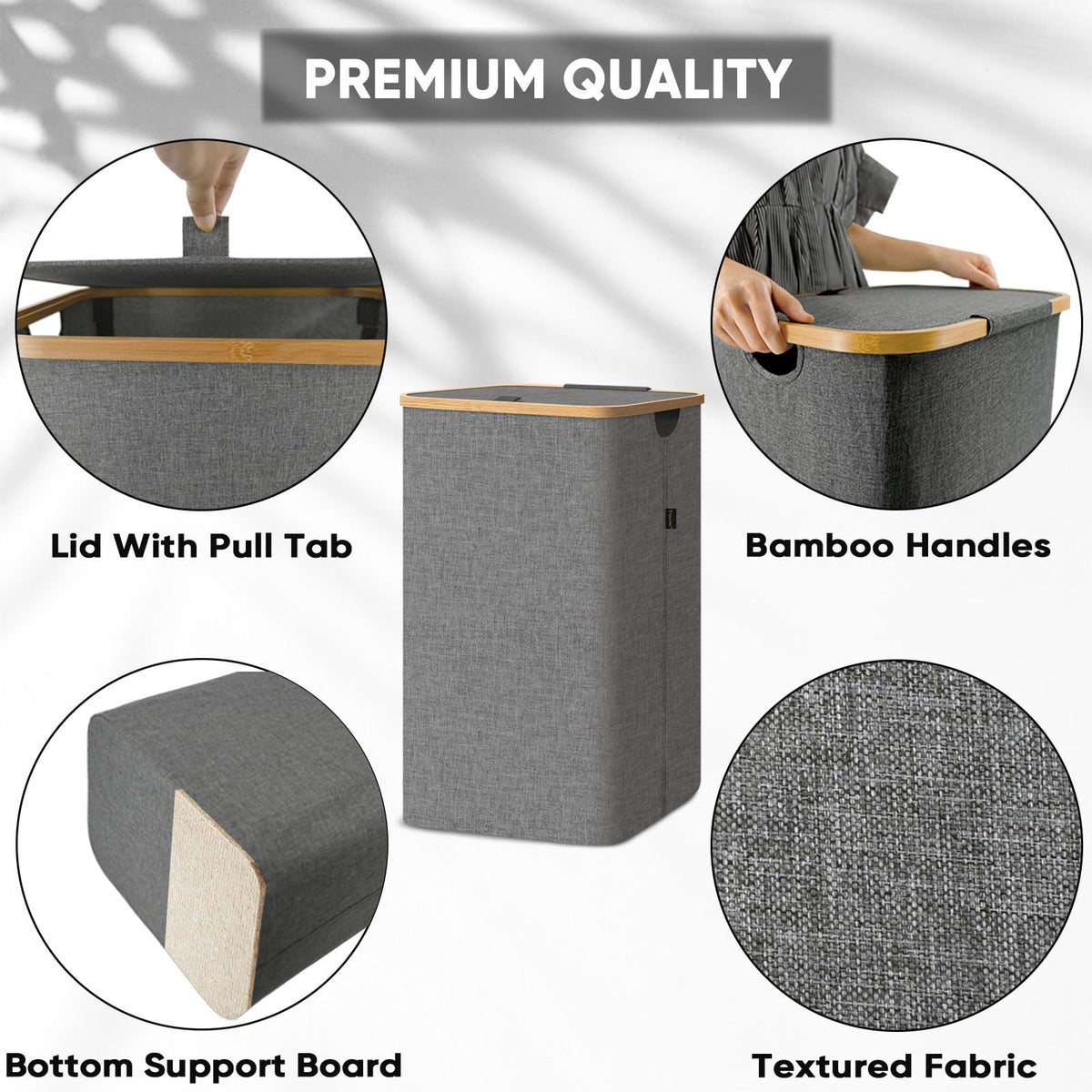 Laundry Hamper with Lid