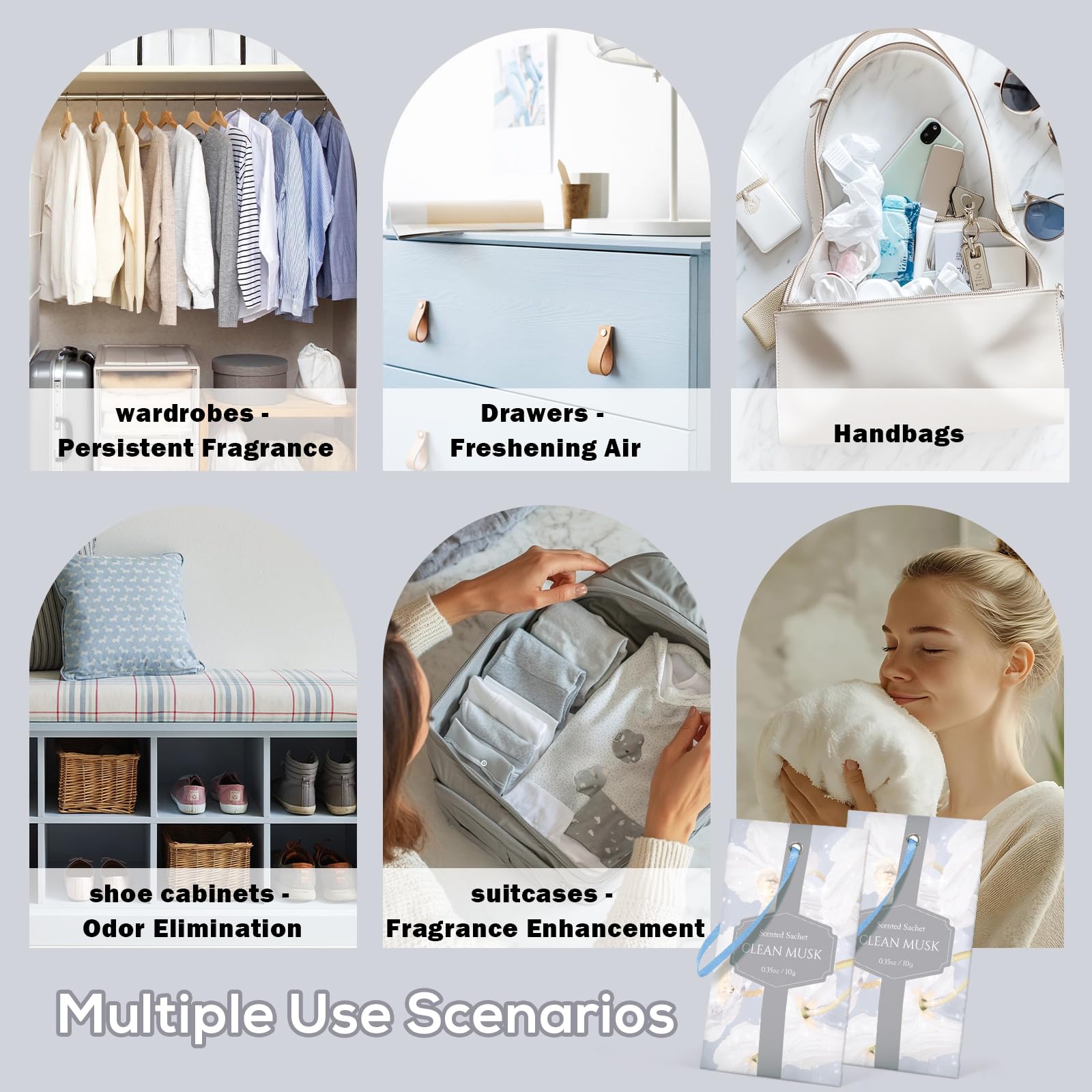 Scented Sachets for Drawer and Closet (14 Count)