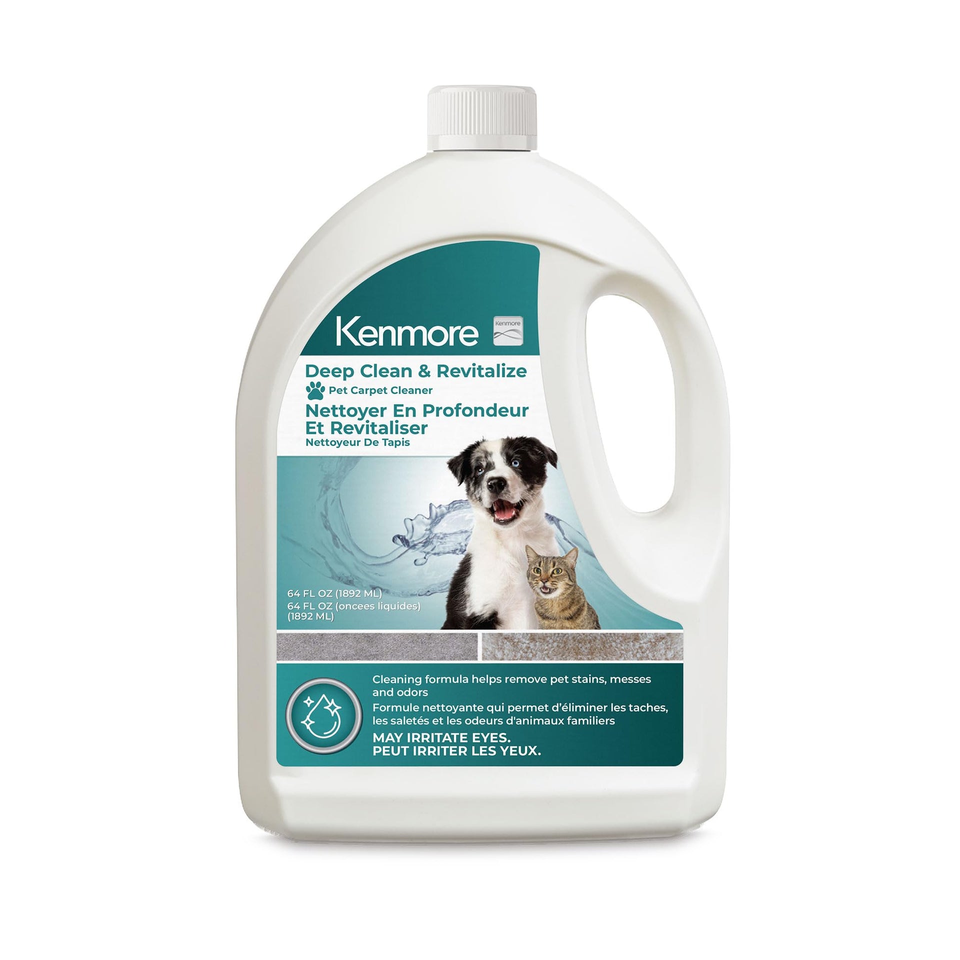 KS1010 Deep Clean & Revitalize Pet Carpet Cleaner Formula (64 Fl Oz)