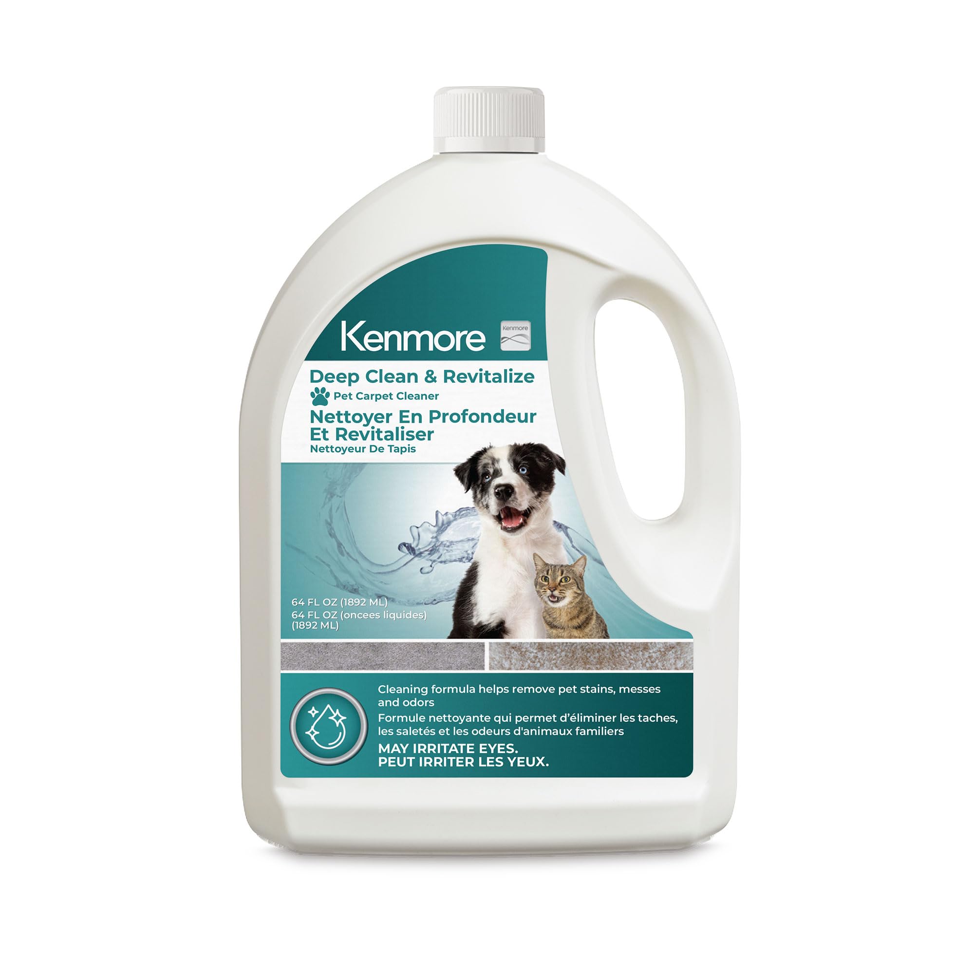 KS1010 Deep Clean & Revitalize Pet Carpet Cleaner Formula (64 Fl Oz)
