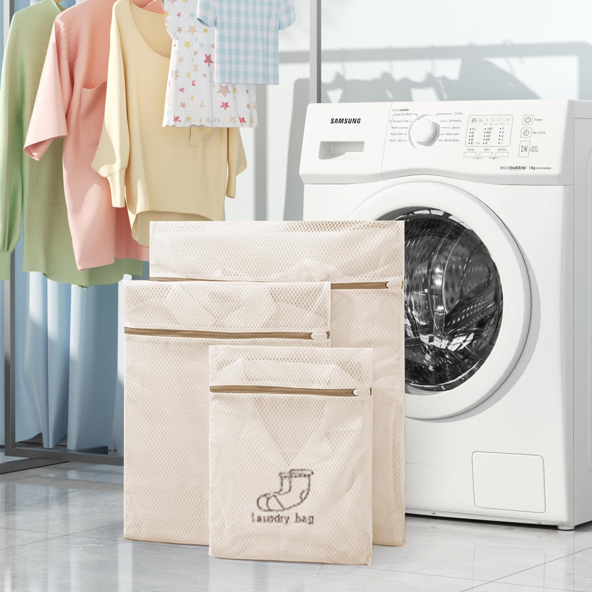 Mesh Laundry Wash Bags Set