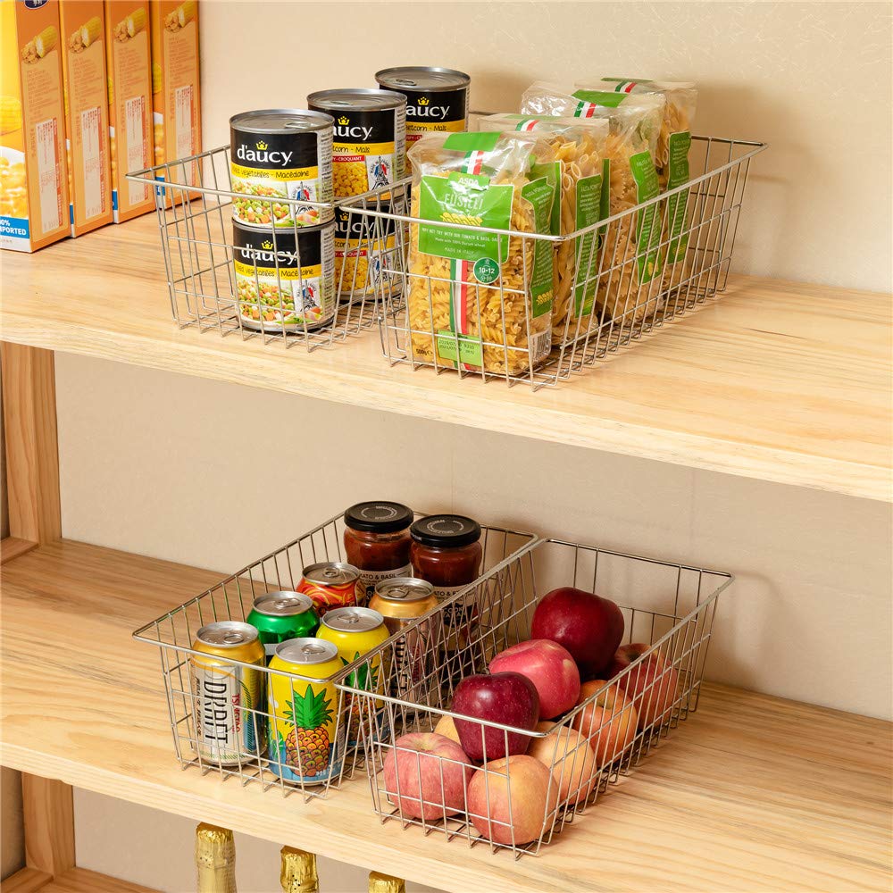 15.7in Freezer Baskets Bins (6 Count)