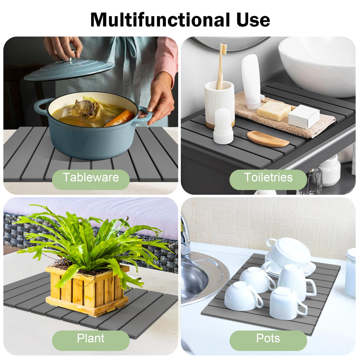 Stone Dish Drying Mat for Kitchen Counter