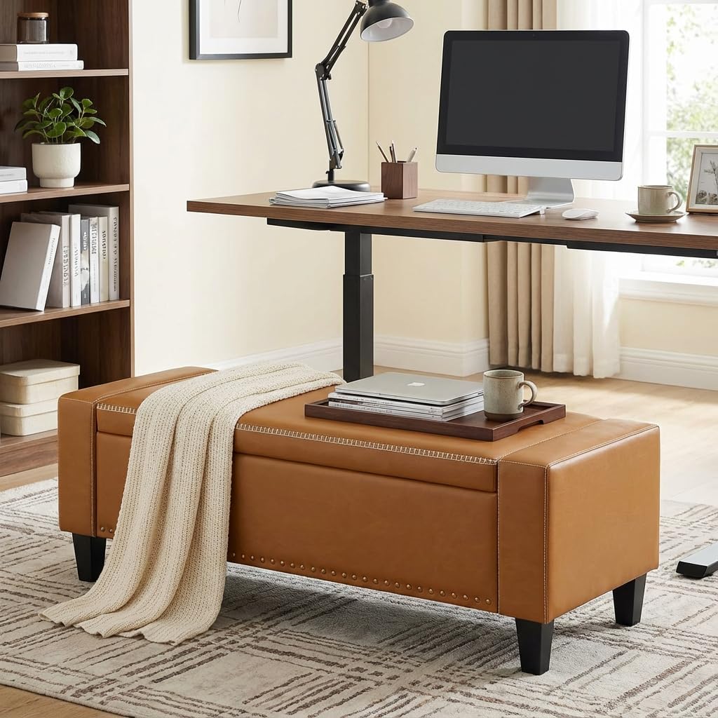 49''W Storage Ottoman Bench