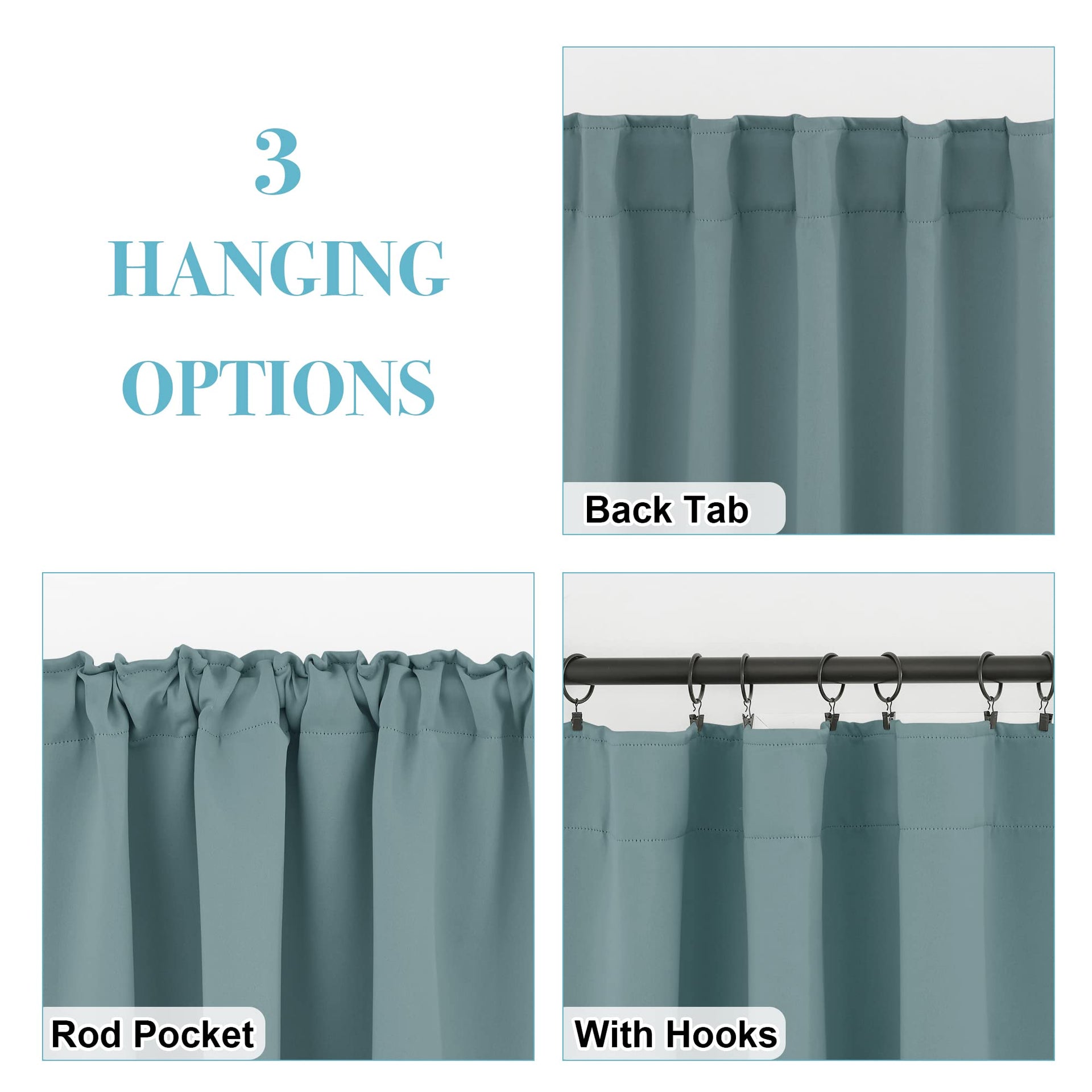 Small Window Curtains (2 Count)