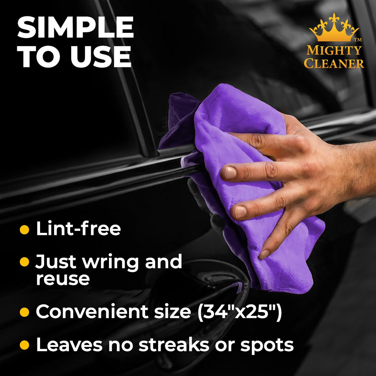 XL Shammy Towel for Car (2 Count)