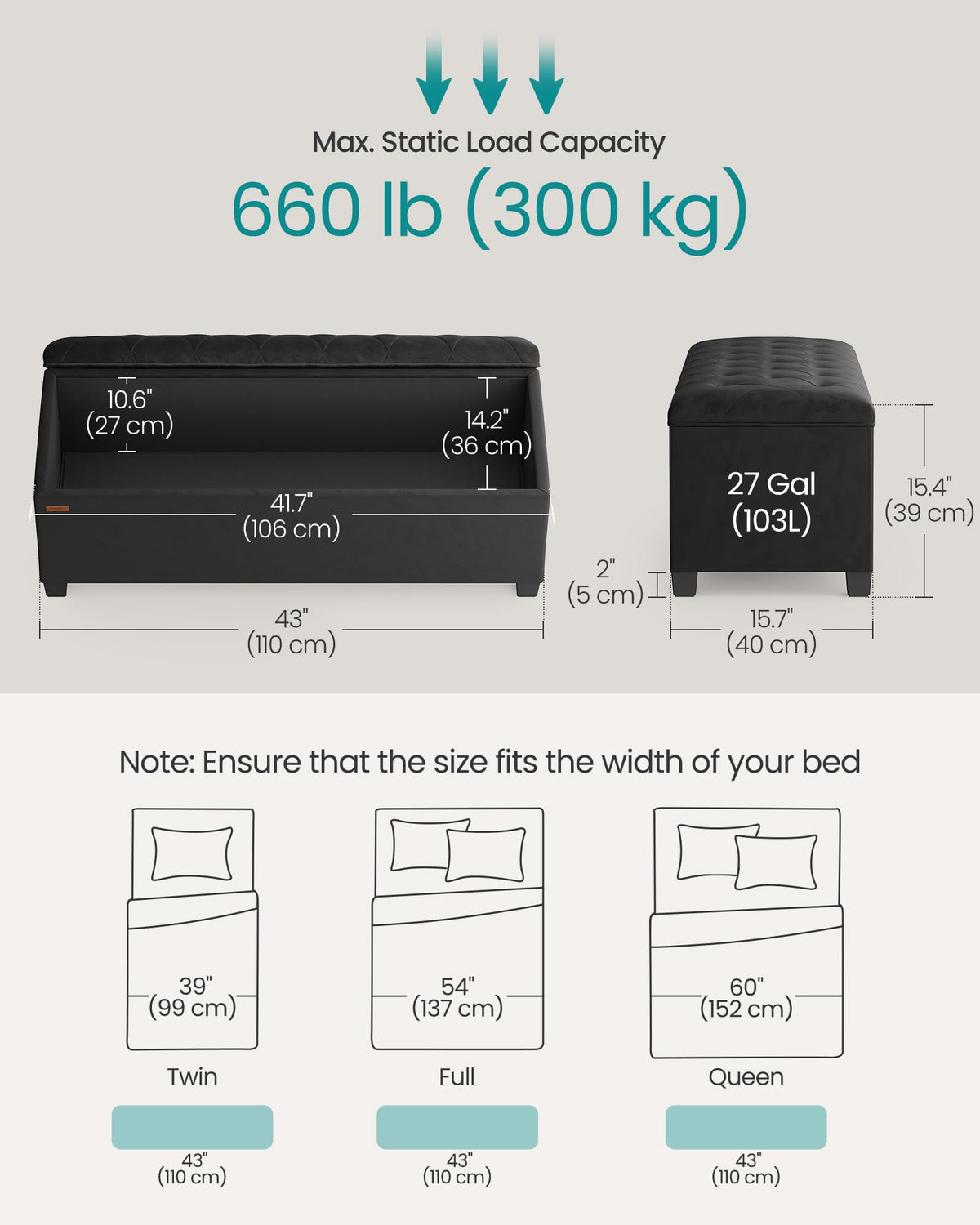 Storage Ottoman Bench