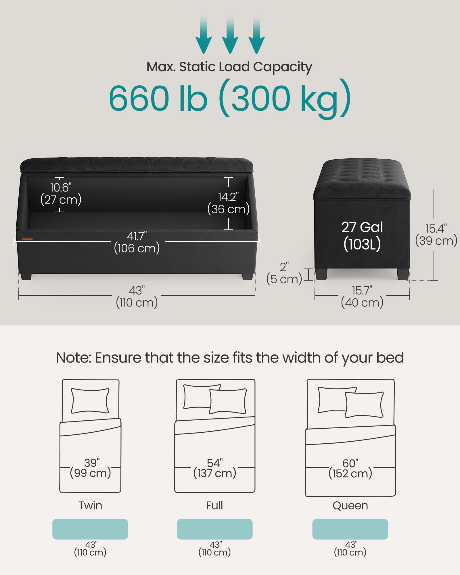 Storage Ottoman Bench