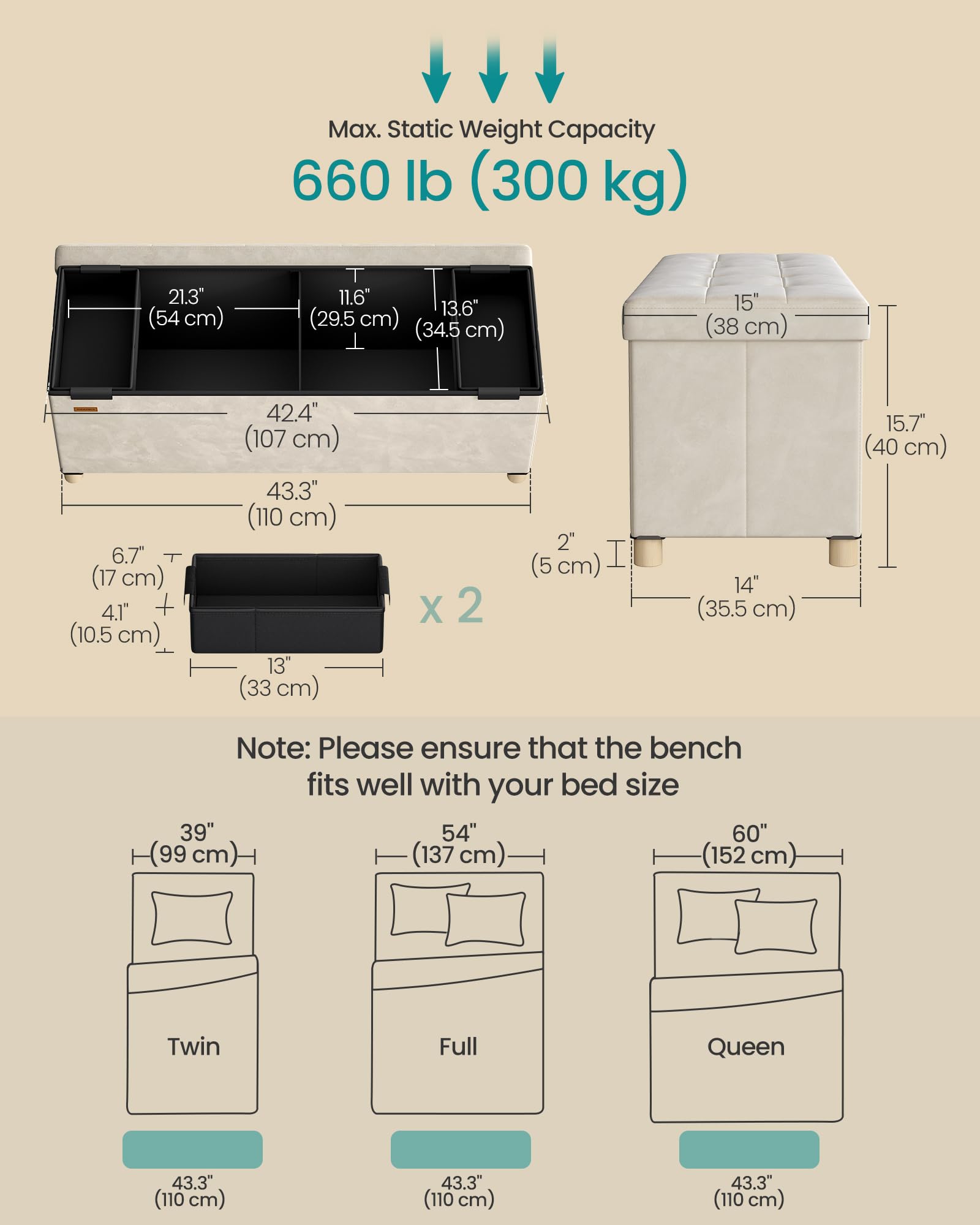 Storage Ottoman Bench