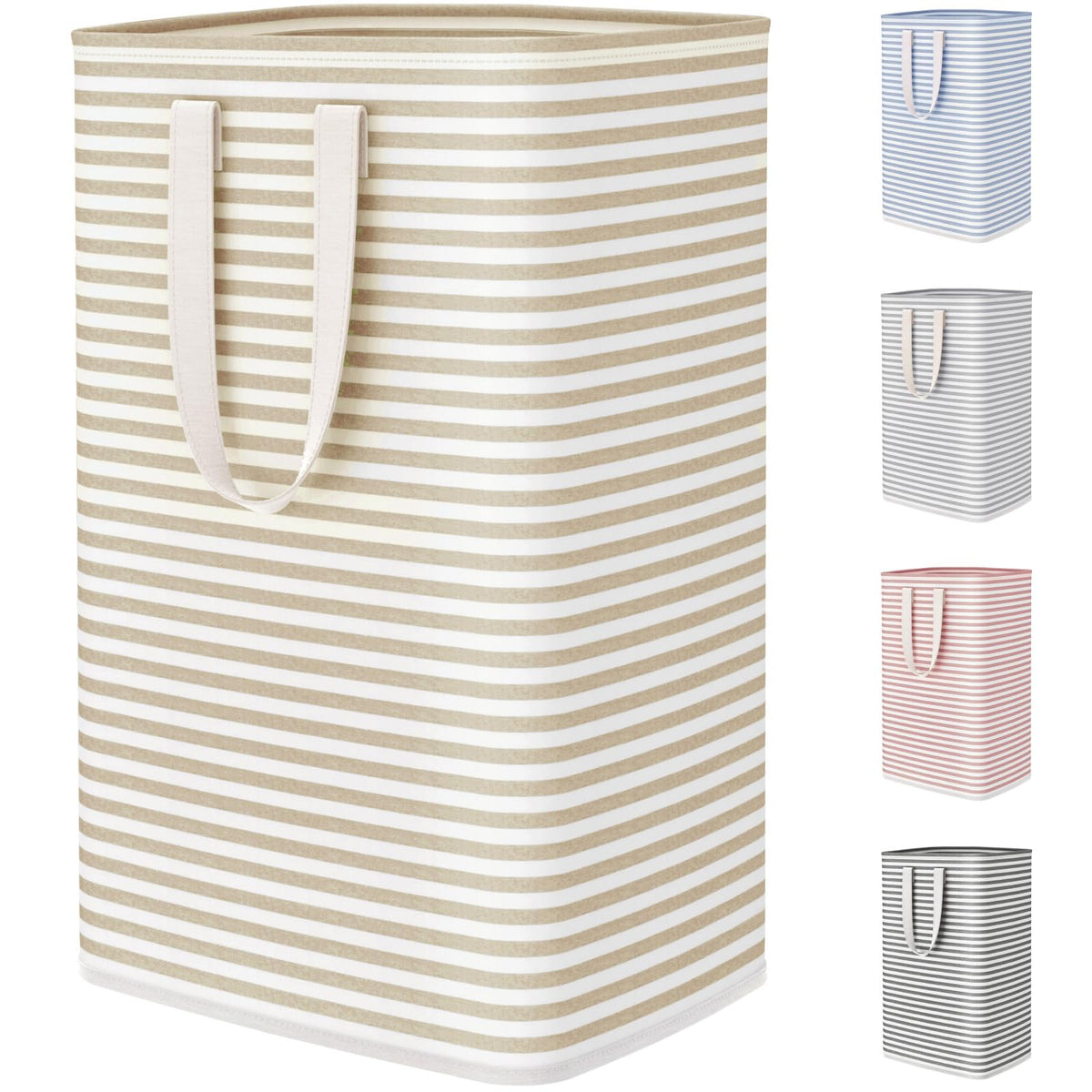 75L Large Collapsible Laundry Basket with Extended Handles