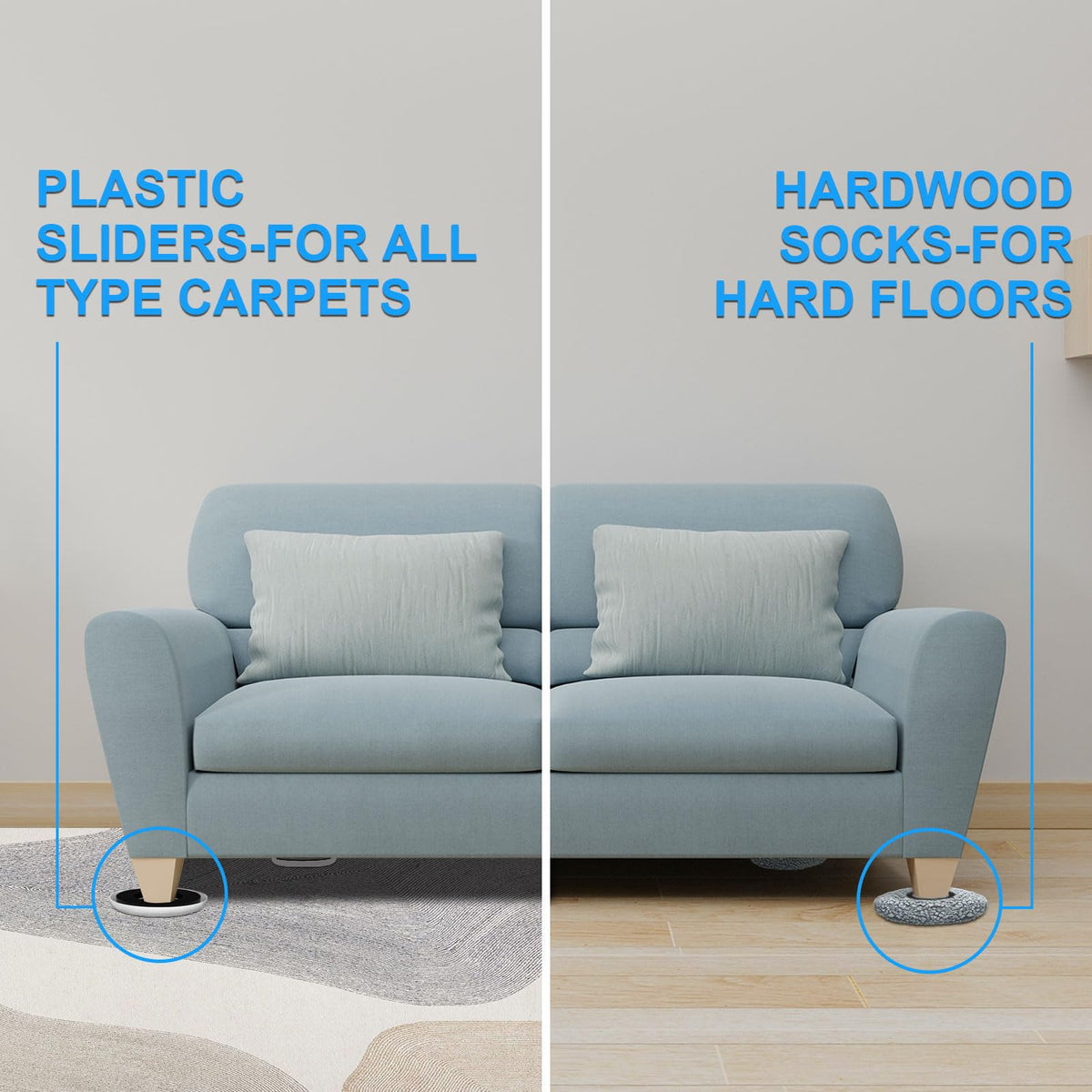 New Upgrade Furniture Sliders (13 Count)