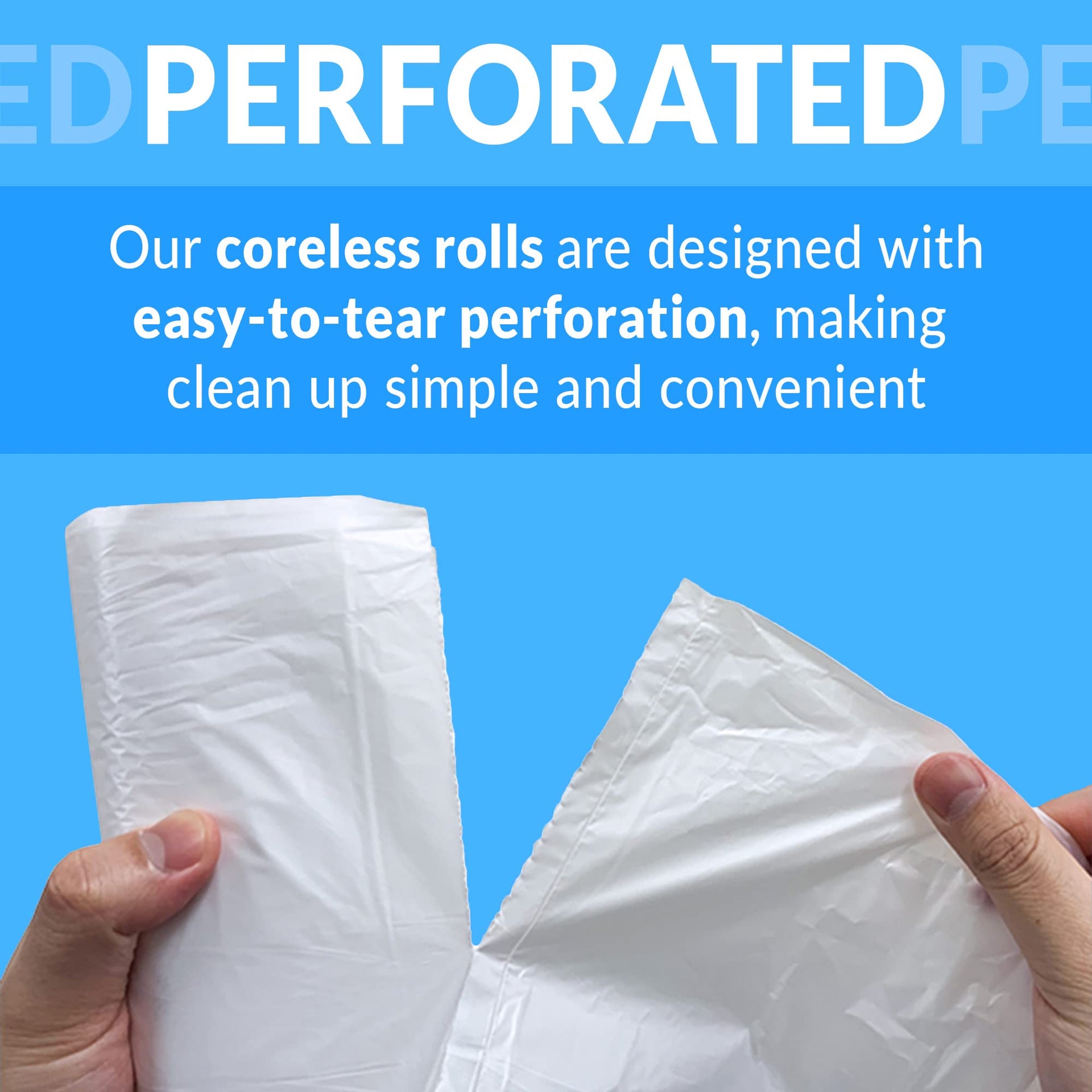 6 10 Gallon Trash Bags (1000 Count)