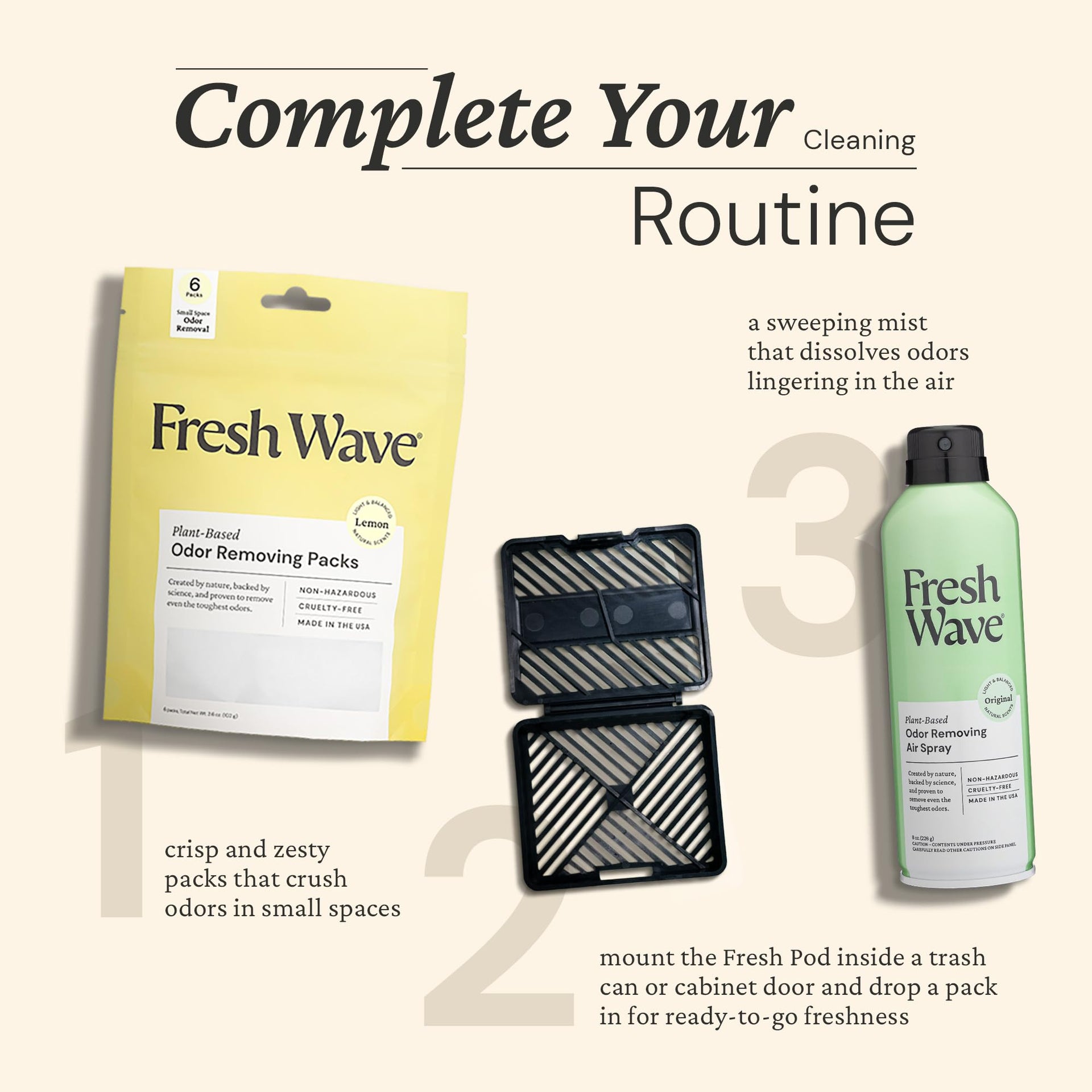 Odor Eliminating Packs (6 Count)