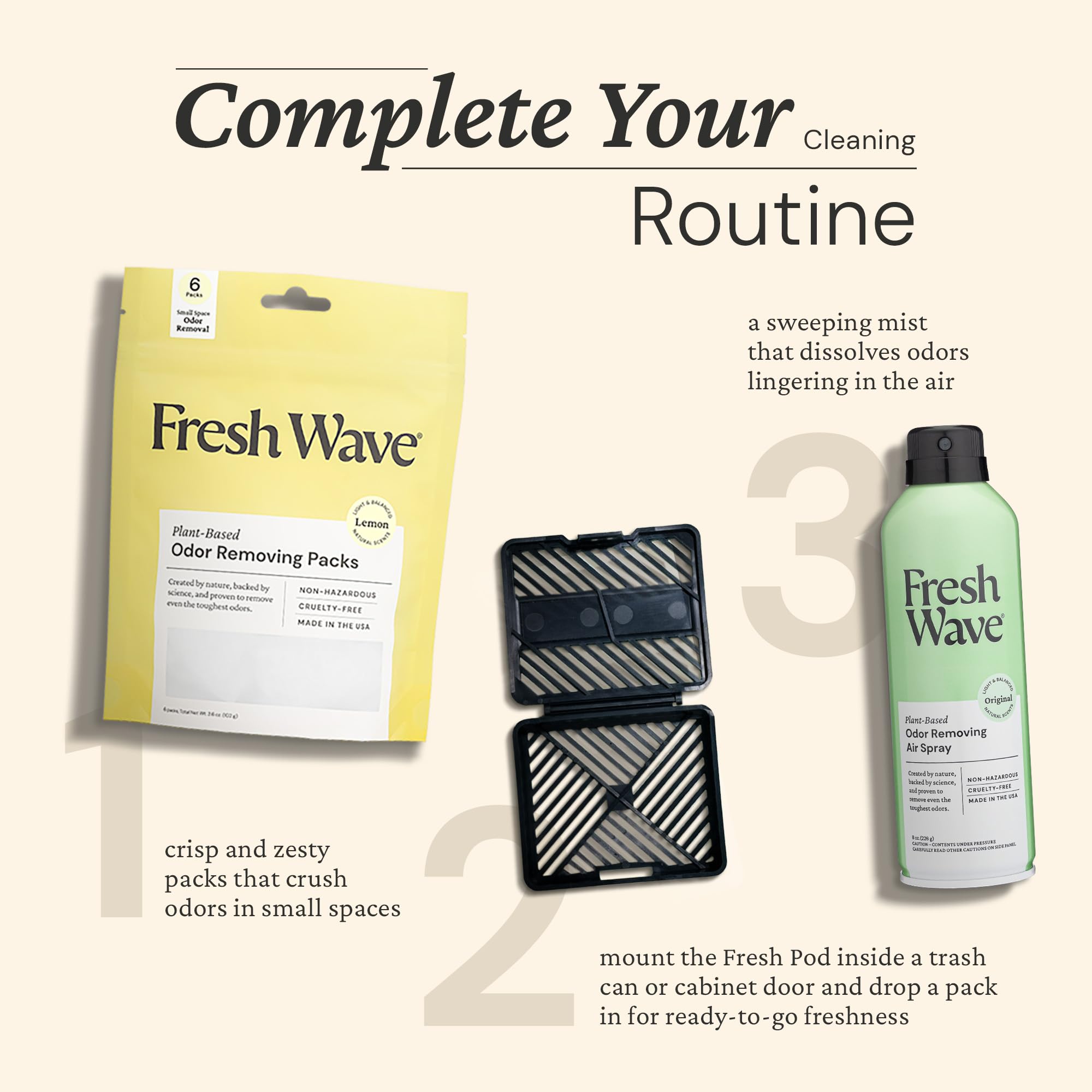 Odor Eliminating Packs (6 Count)