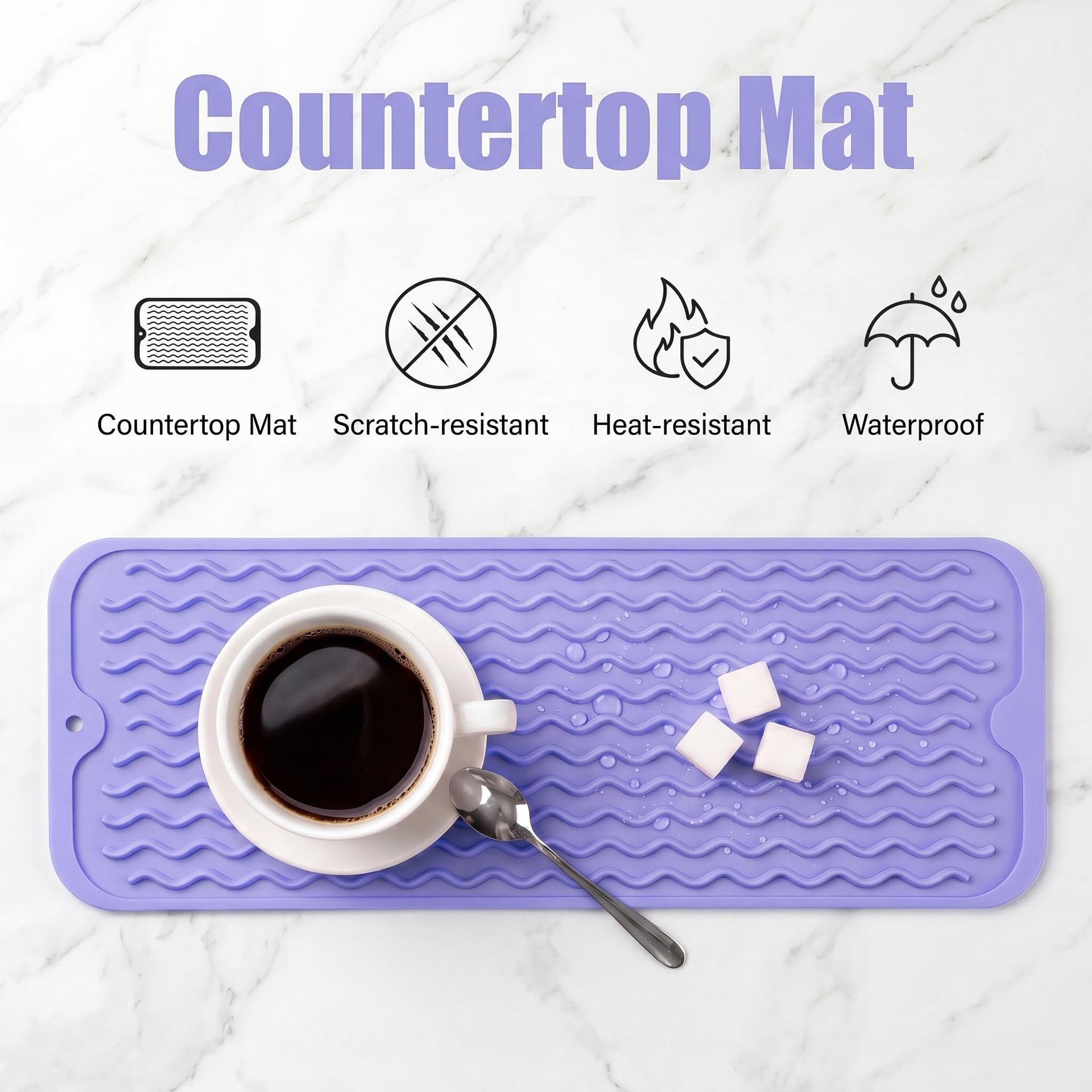 Silicone Dish Drying Mat for Multiple Usage