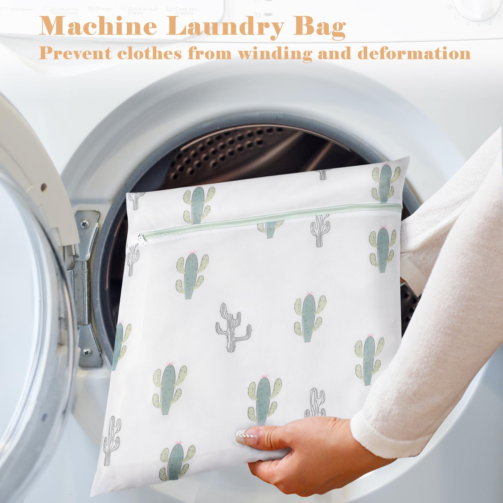 Durable Mesh Zipper Laundry Bags Machine Wash (5 Count)
