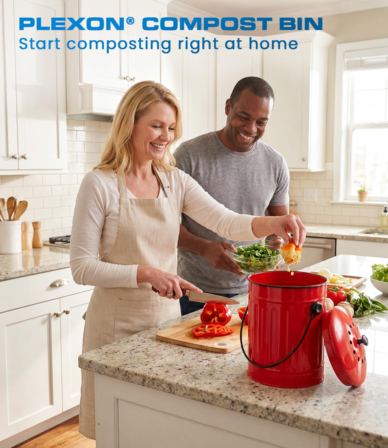 Countertop Compost Bin Kitchen with Lid