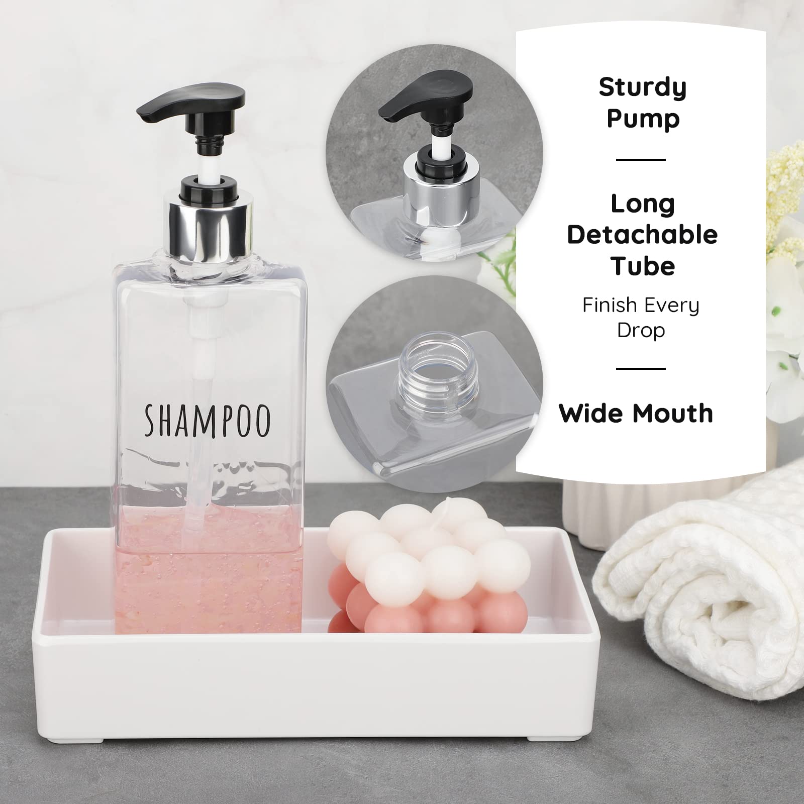 3pcs Clear Soap Dispenser (3 Count)
