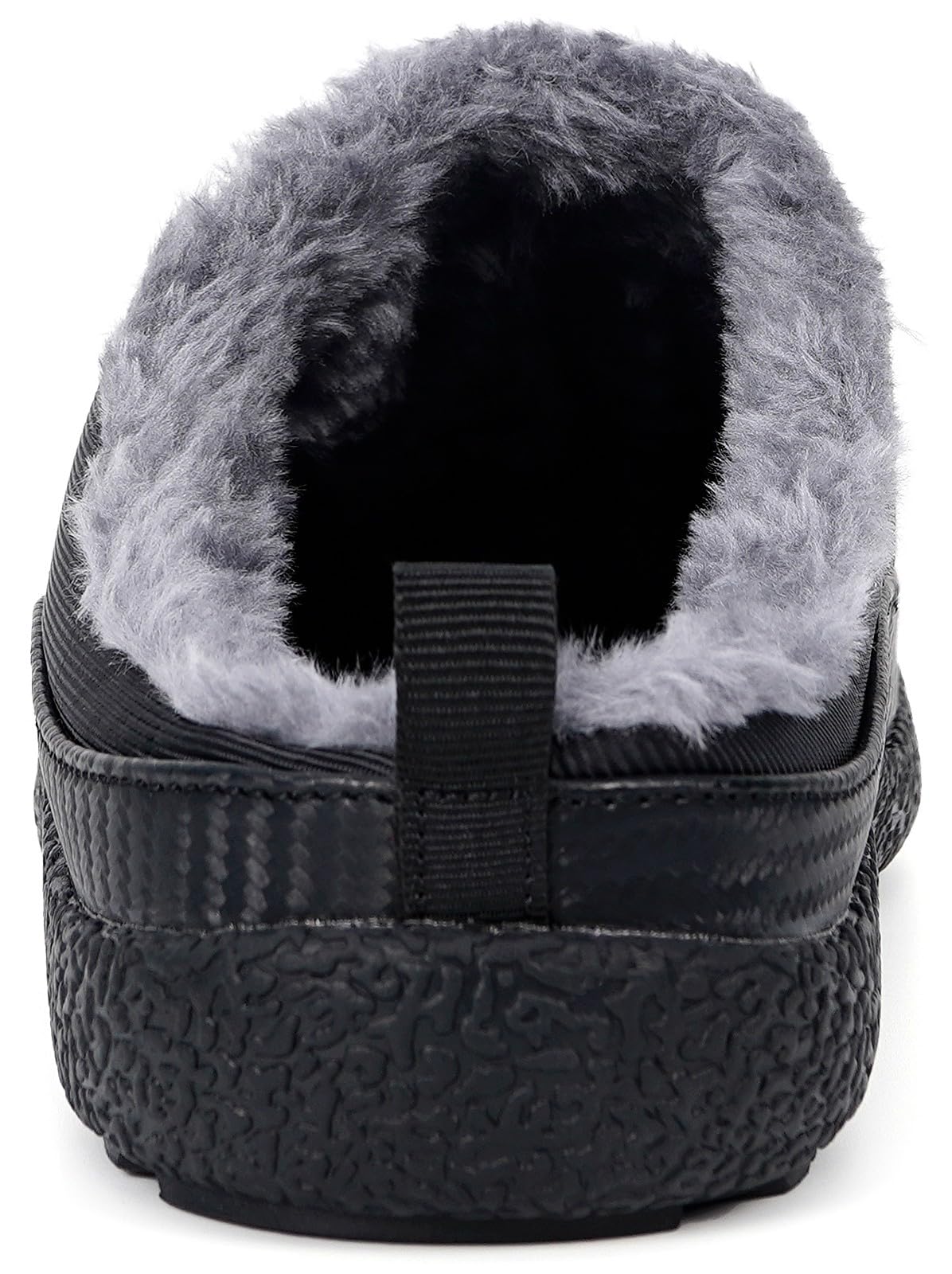 Womens Mens House Slippers Outdoor Winter Shoes Black