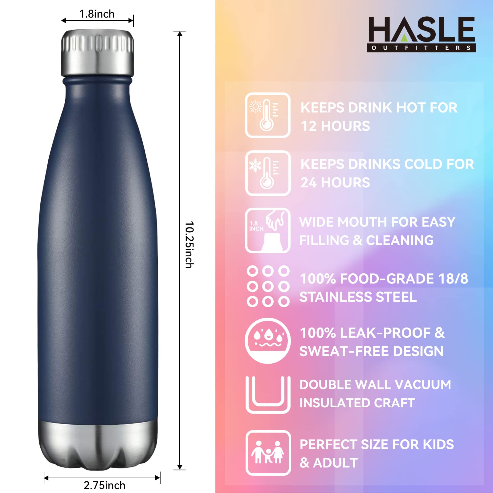 17oz Stainless Steel Water Bottles Bulk