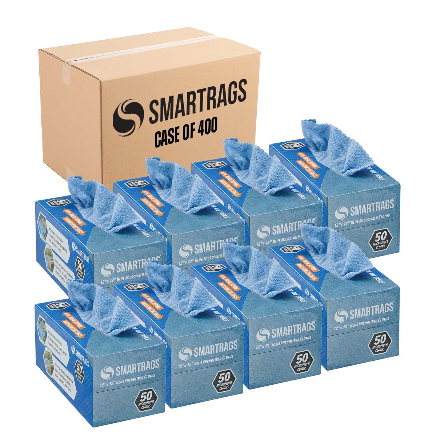 Arkwright Smart Rags Microfiber Cleaning Cloths Bulk (400 Count)