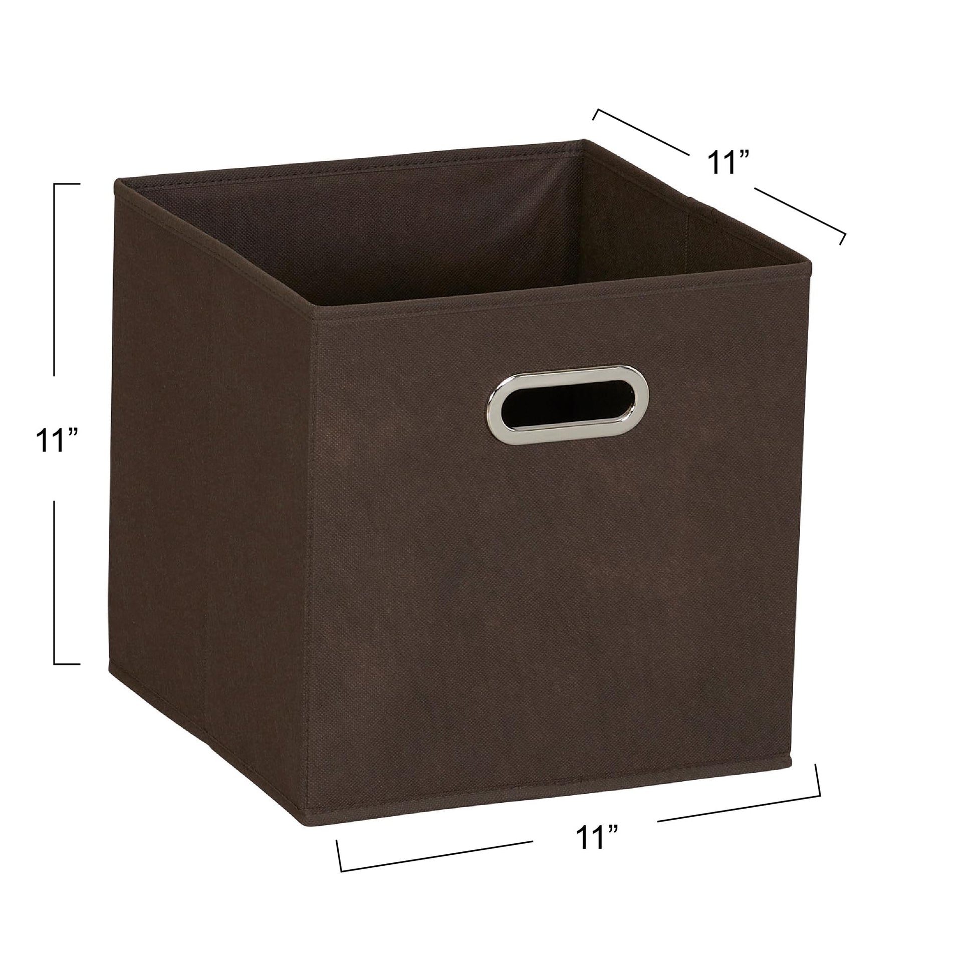 Fabric Storage Bins in Strong Poly‑Woven Fabric with Sturdy Chipboard Sides