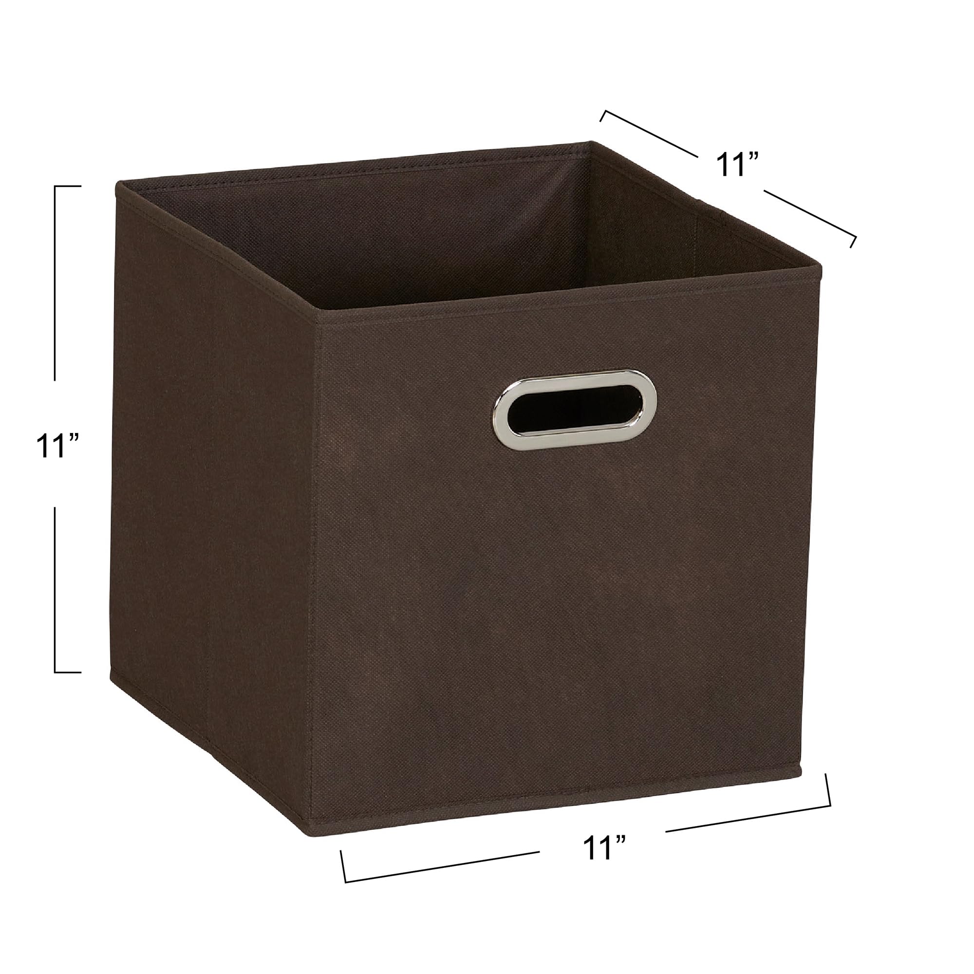 Fabric Storage Bins in Strong Poly‑Woven Fabric with Sturdy Chipboard Sides