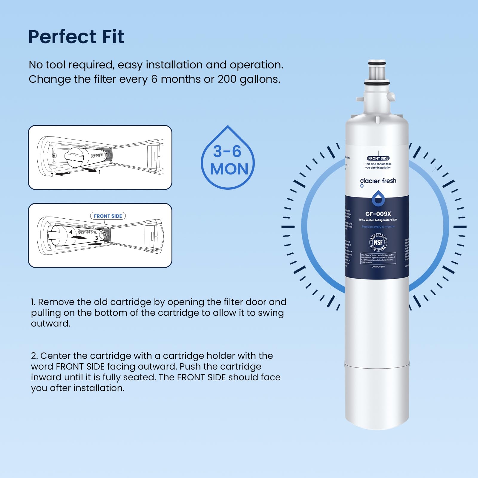 RPWFE RPWF Refrigerator Water Filter