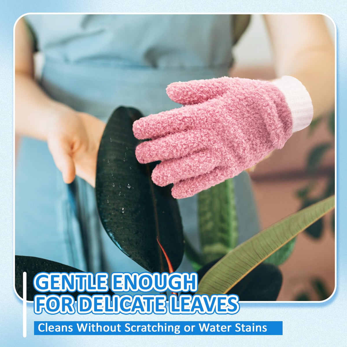 Microfiber Dusting Gloves House Cleaning Glove for Blinds (2 Count)